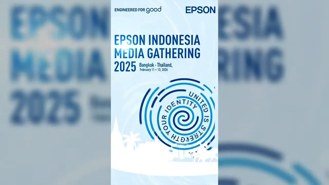 Poster Epson Indonesia Media Gathering 2025 di Bangkok, 11–13 Februari 2026