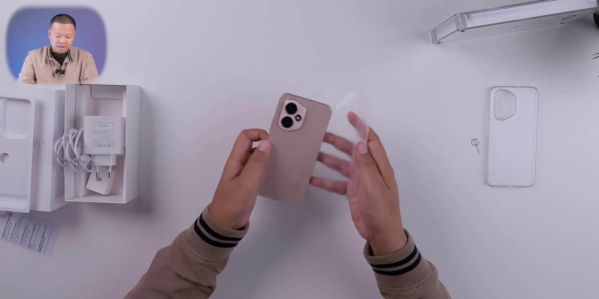 Desain sleek Honor 400 dengan dua kamera belakang