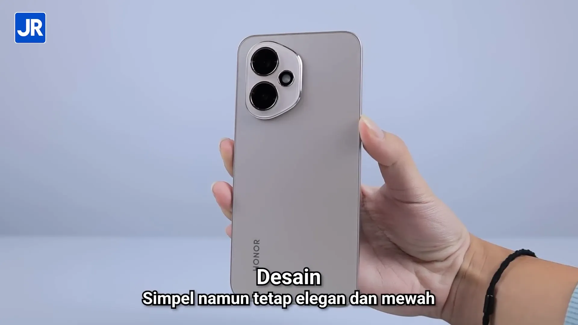 Desain Honor 400 dengan back cover kaca dan warna Tidle Blue