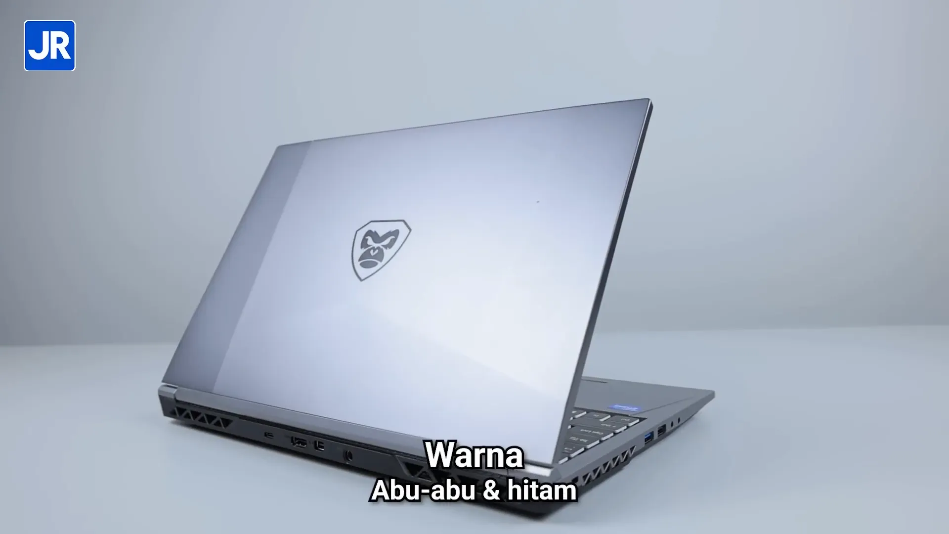 Desain dan build quality Axioo Pongo 760 V2 dengan warna abu-abu dan hitam minimalis