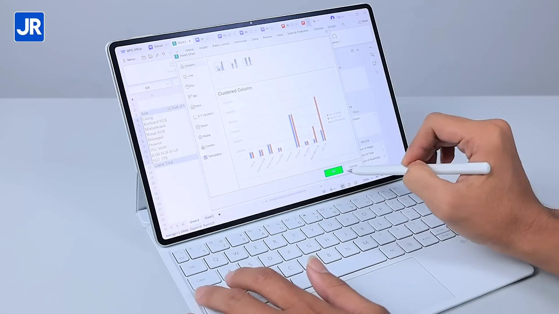 Stylus Huawei M Pencil generasi ketiga dengan sensitivitas tekanan tinggi