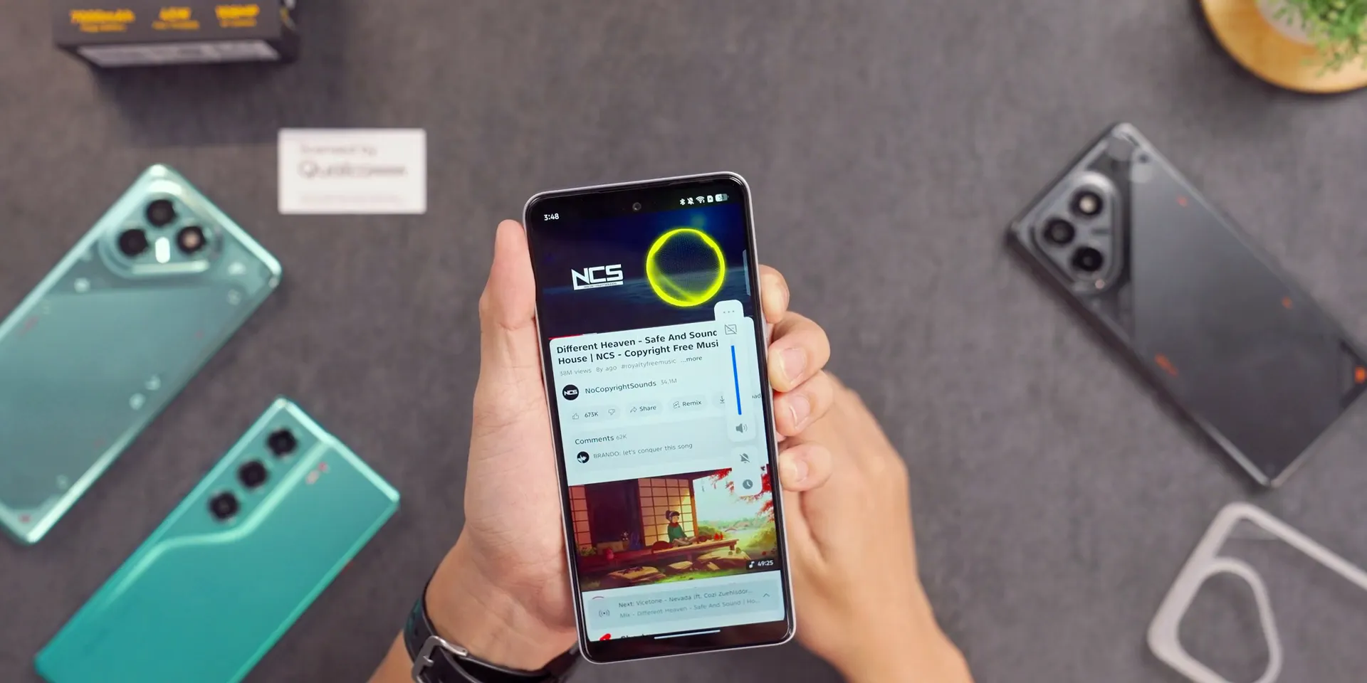 Speaker stereo Tecno Pova 7 menghasilkan suara jernih dan detail