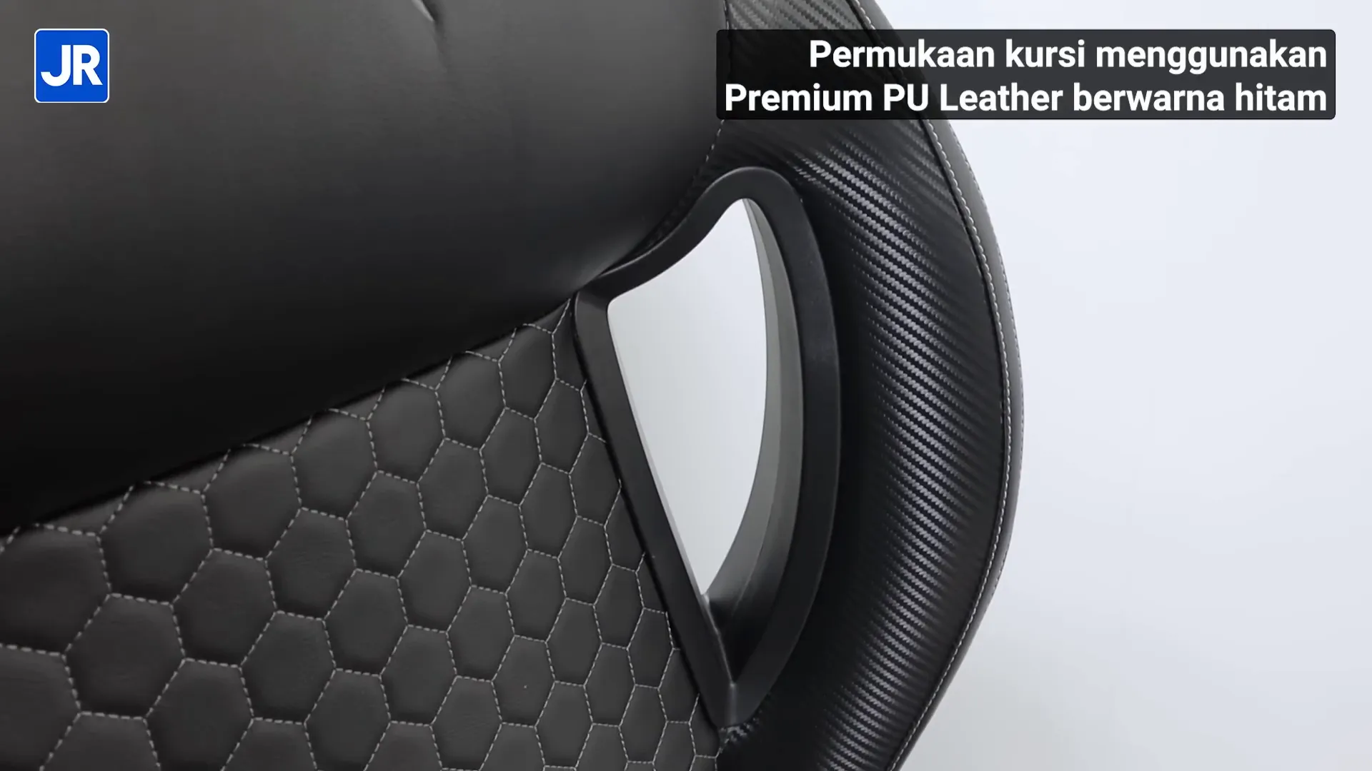 Detail bahan premium PU leather dan rangka baja Todak Throne