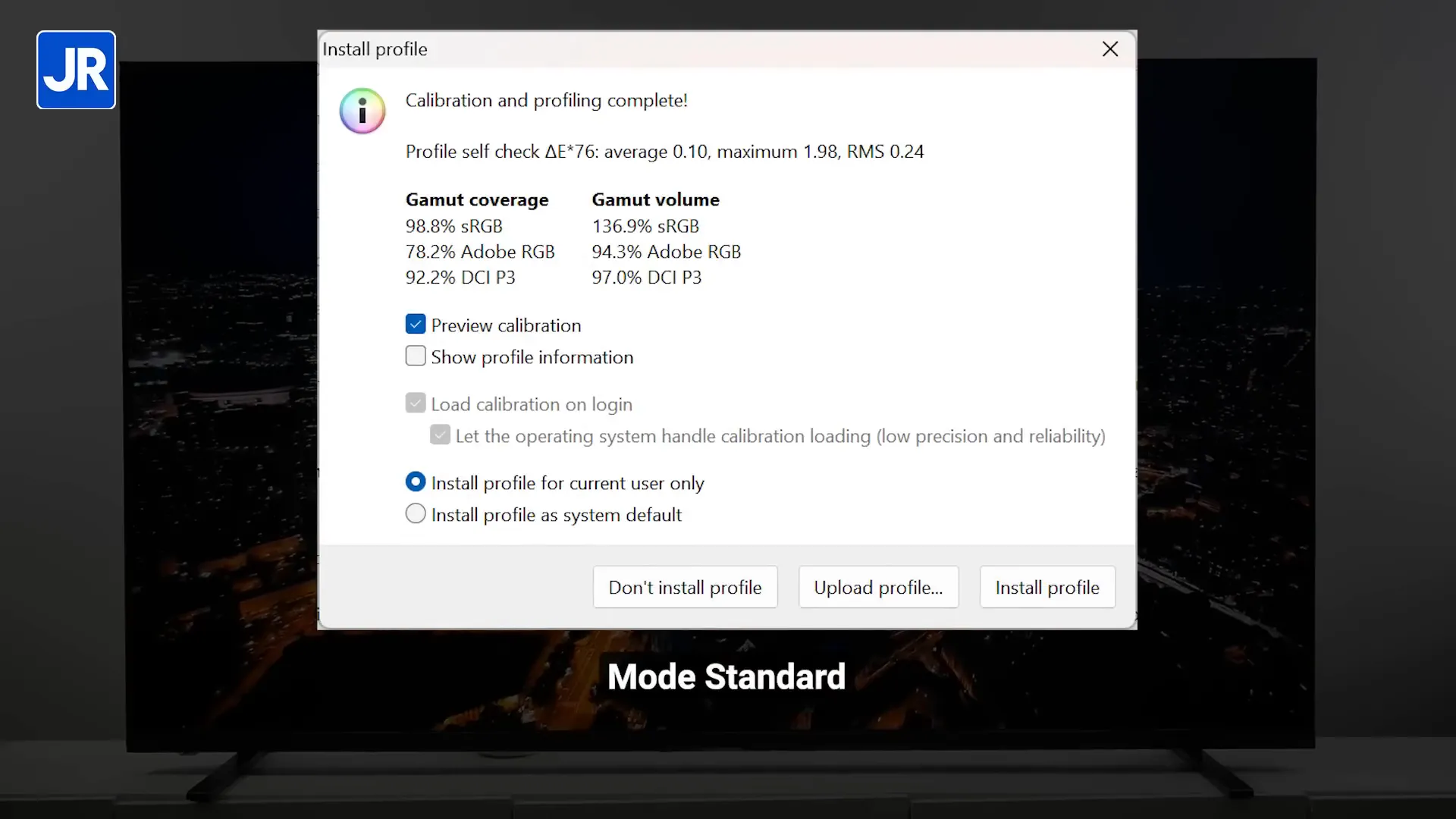 Pengujian kualitas warna dan HDR di Toshiba Z770R