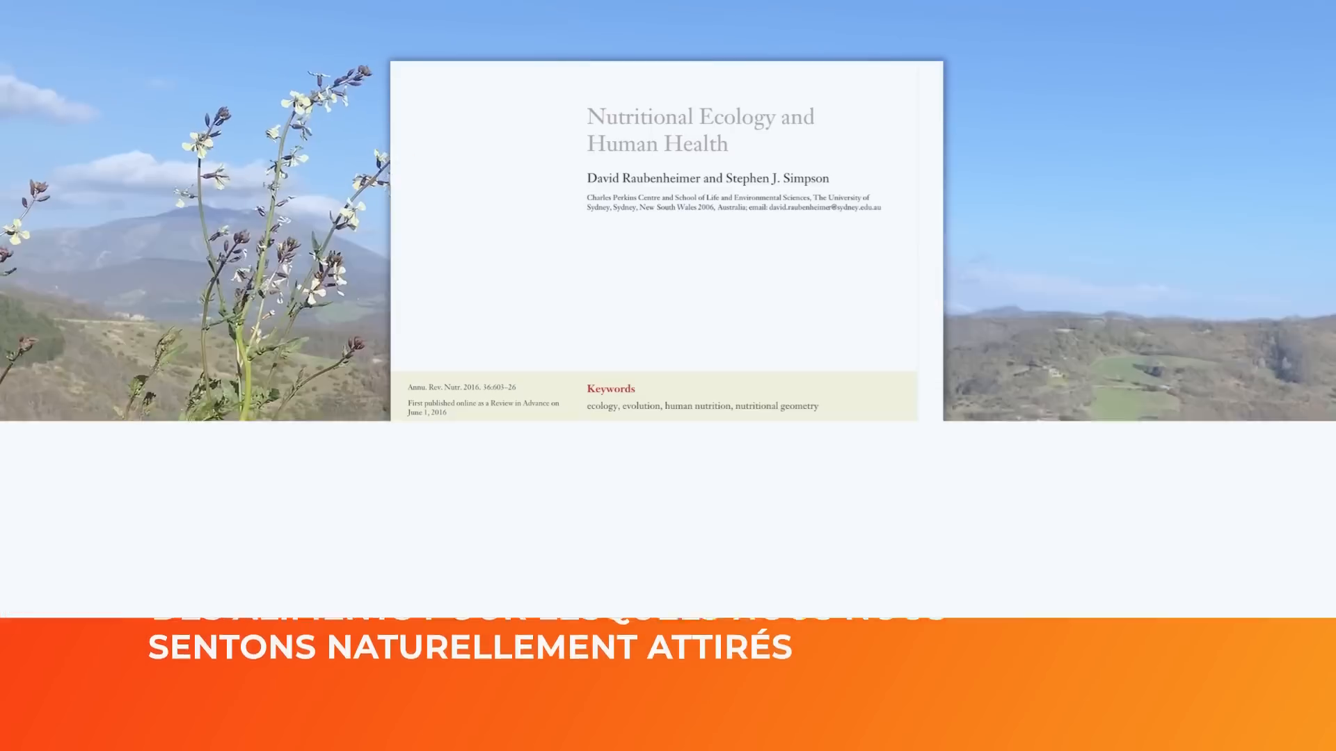 Impact sur le métabolisme
