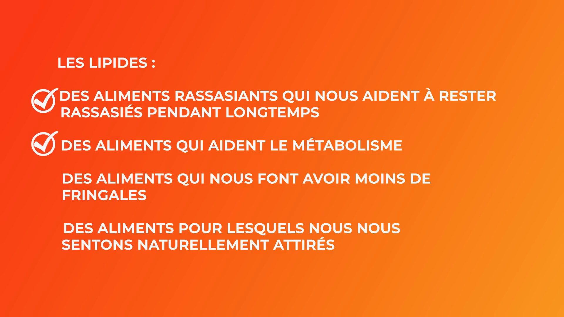 Réduction des fringales