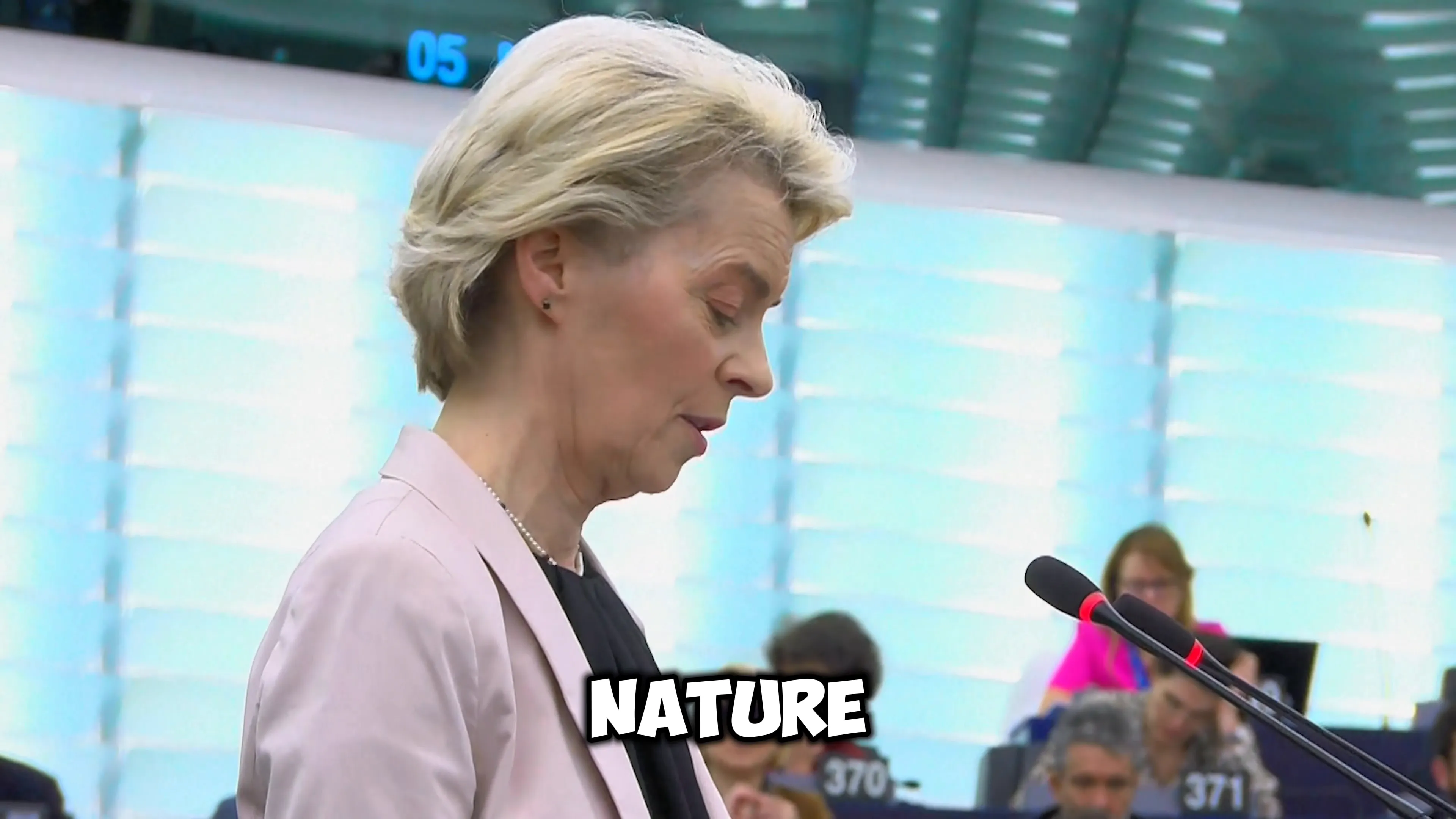 Ursula von der Leyen discussing migration policy