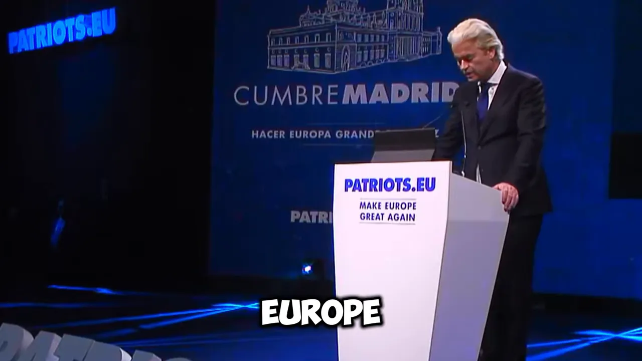 speaker standing at a white podium on stage with summit branding behind him