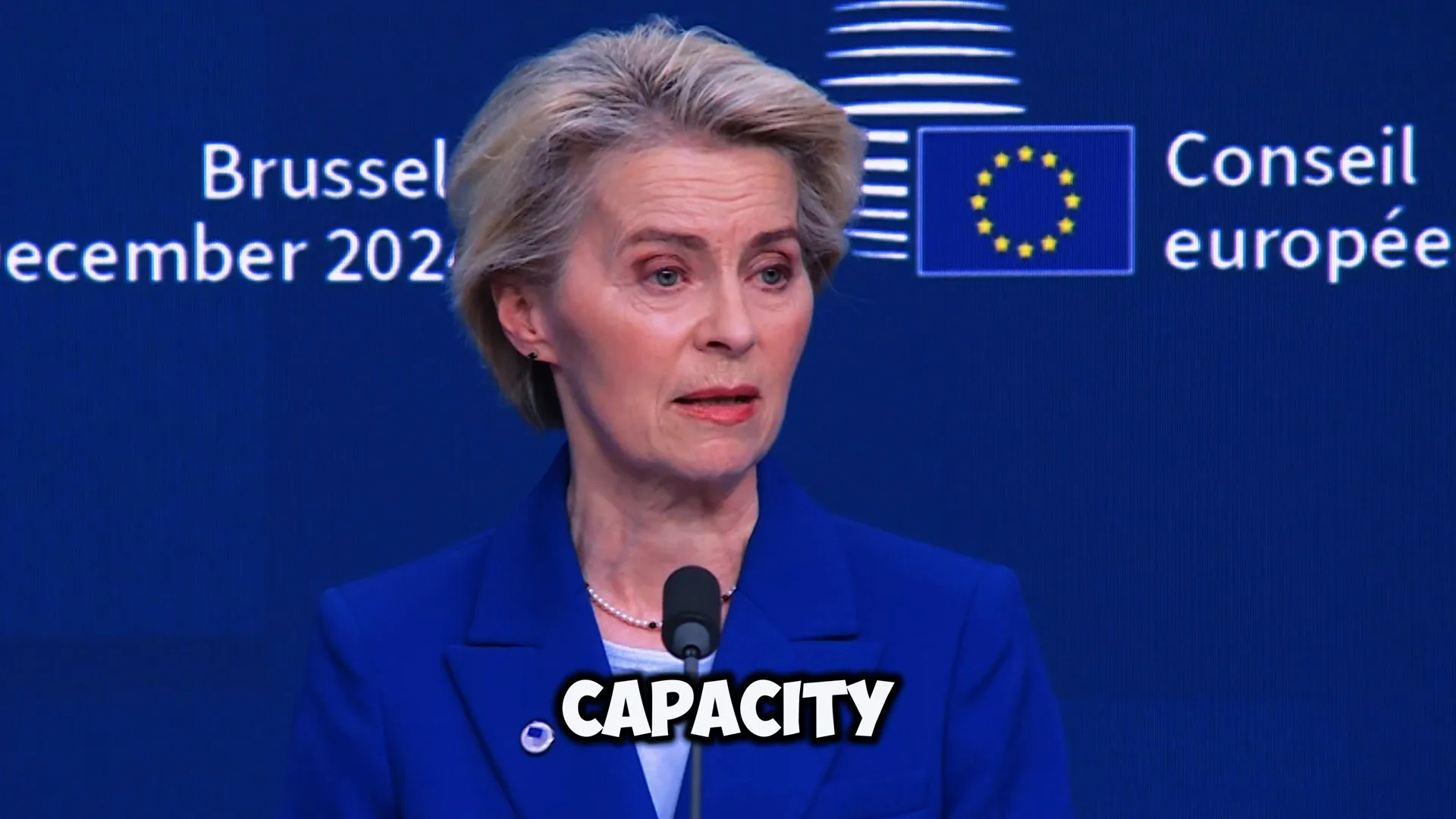 Ursula von der Leyen outlining financial support for Ukraine