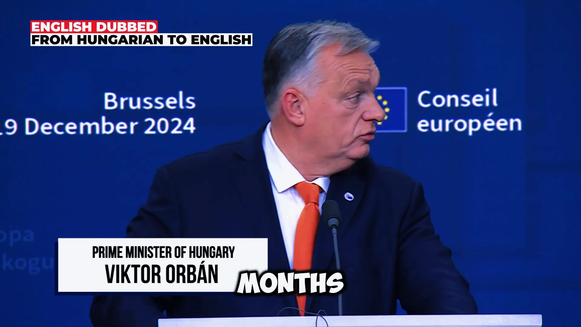 Orbán summarizing Hungary's achievements