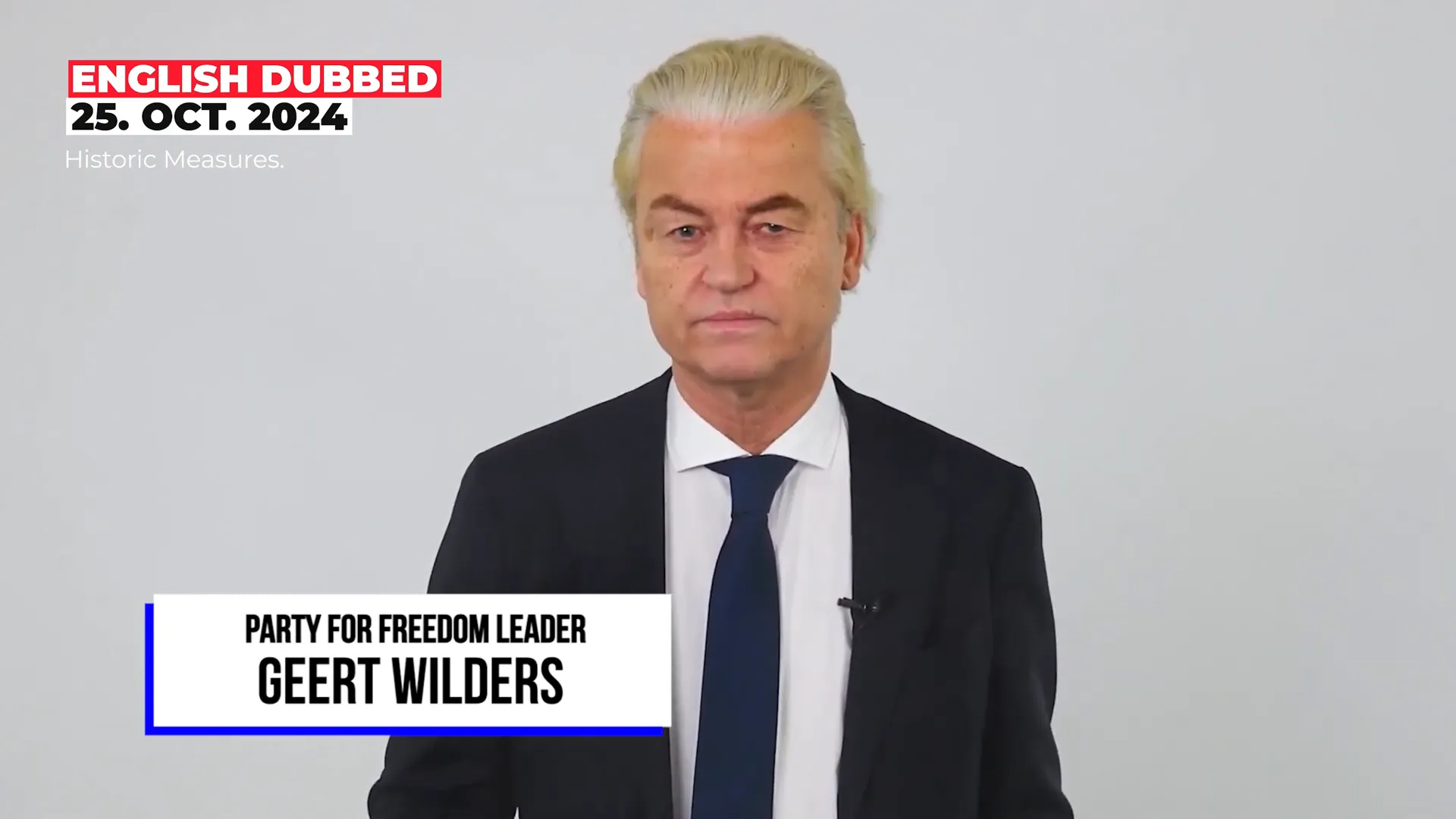 Geert Wilders announces new asylum policy