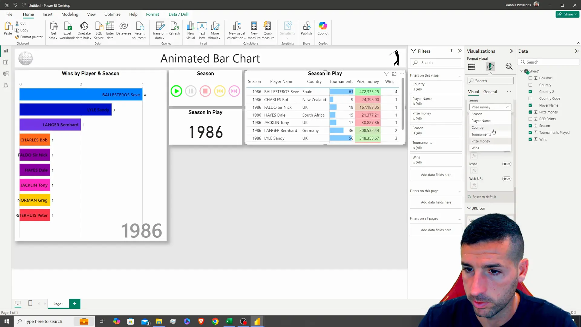 Applying conditional formatting to the data table