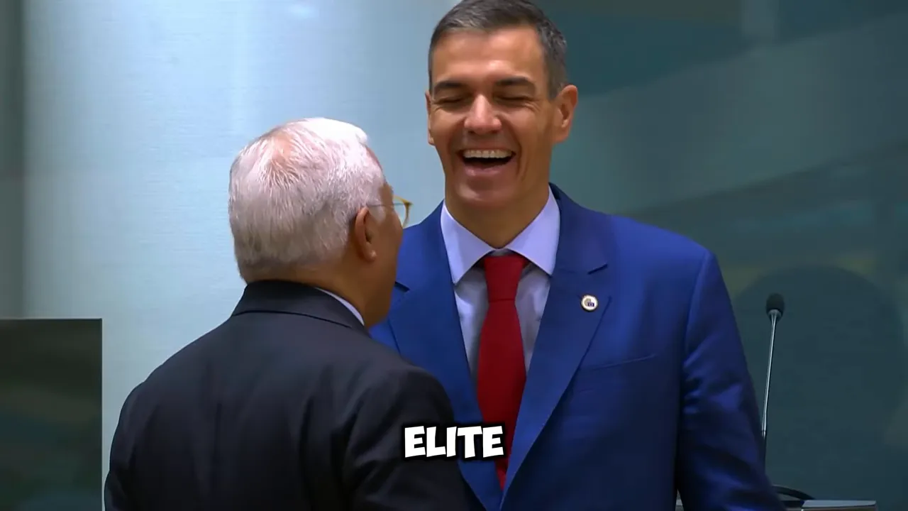 European political leaders speaking together at a summit