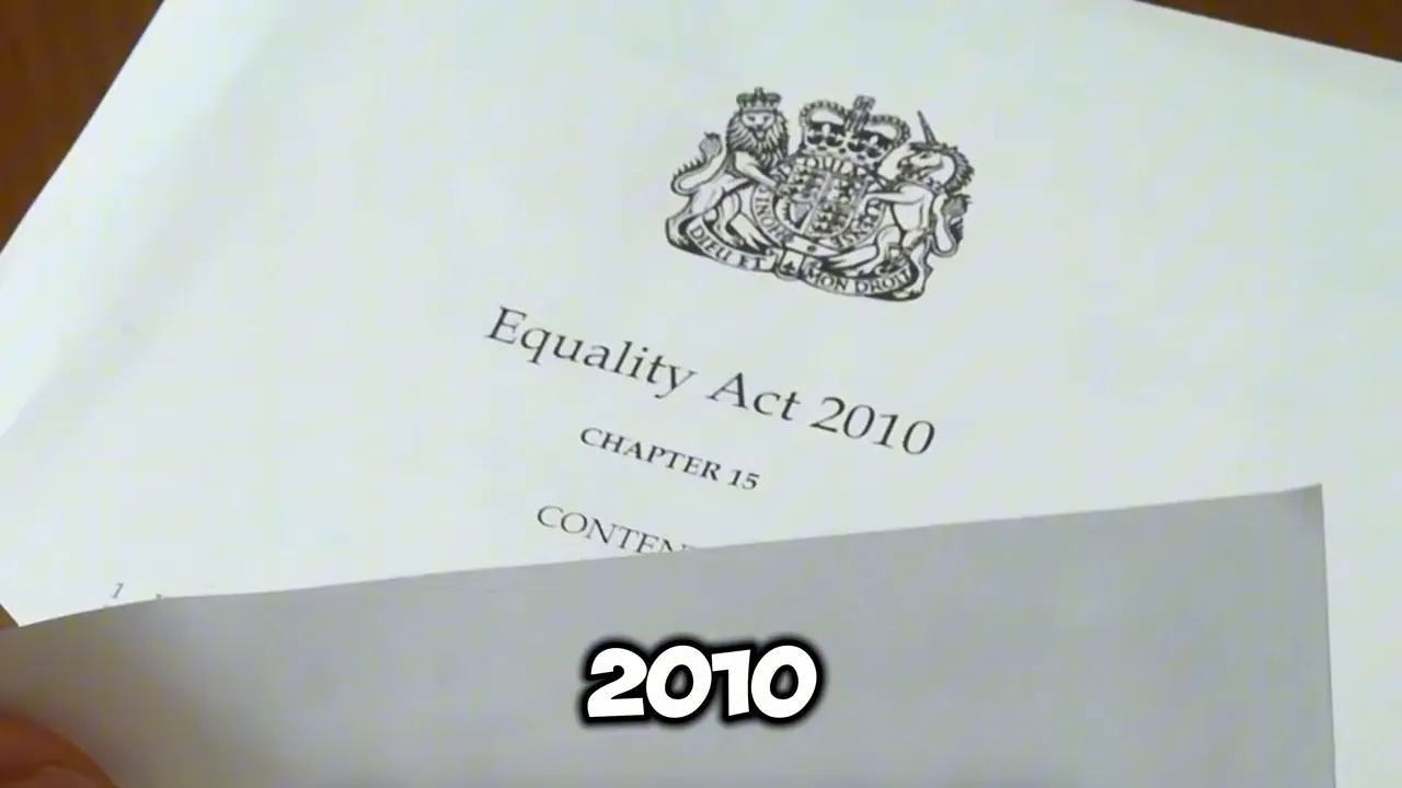 Document cover reading Equality Act 2010 chapter 15