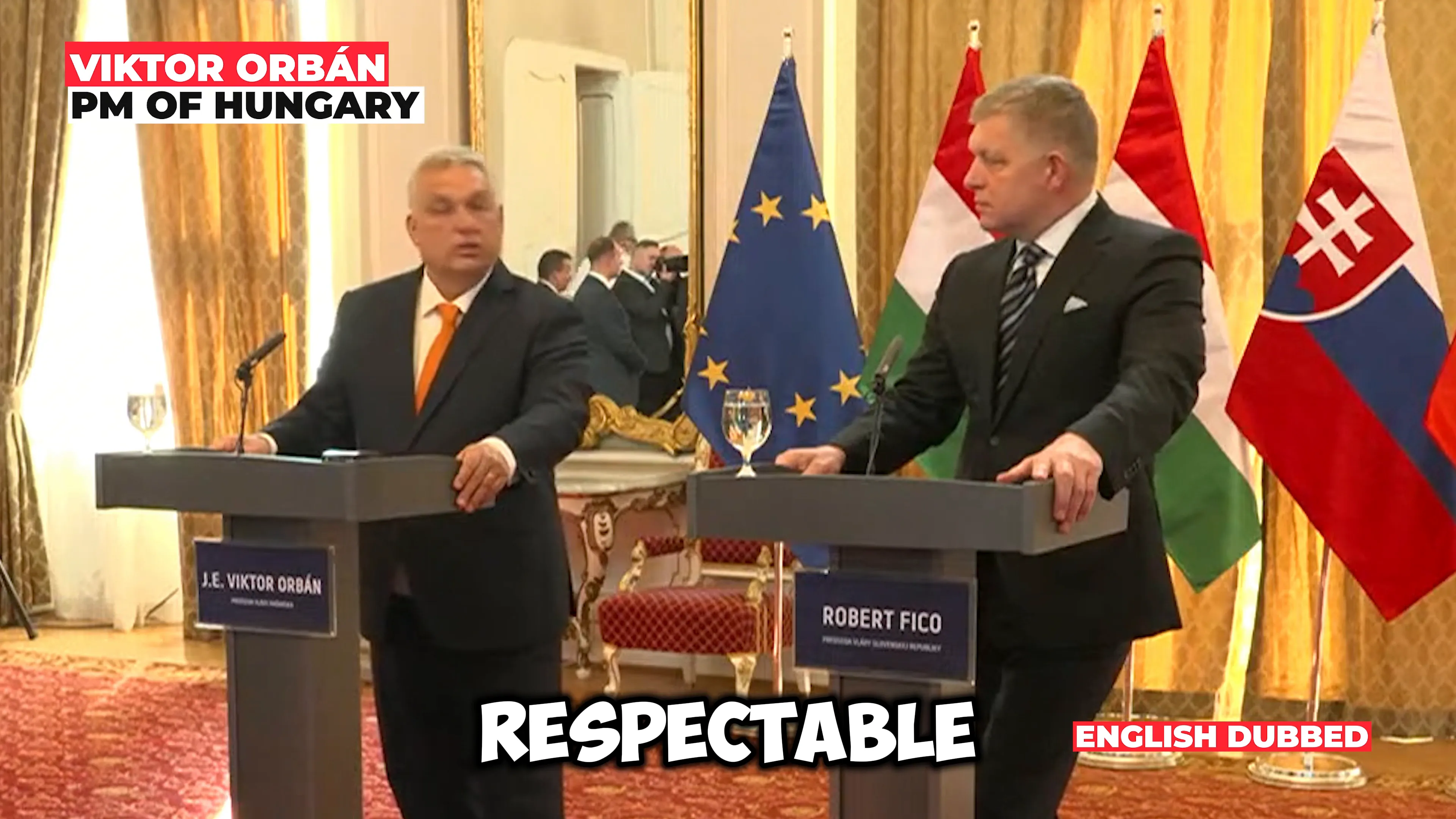 Orbán addressing the importance of Slovak minority in Hungary