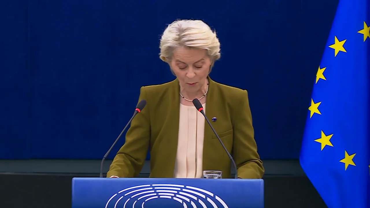 Von der Leyen outlining sanctions and support for Ukraine