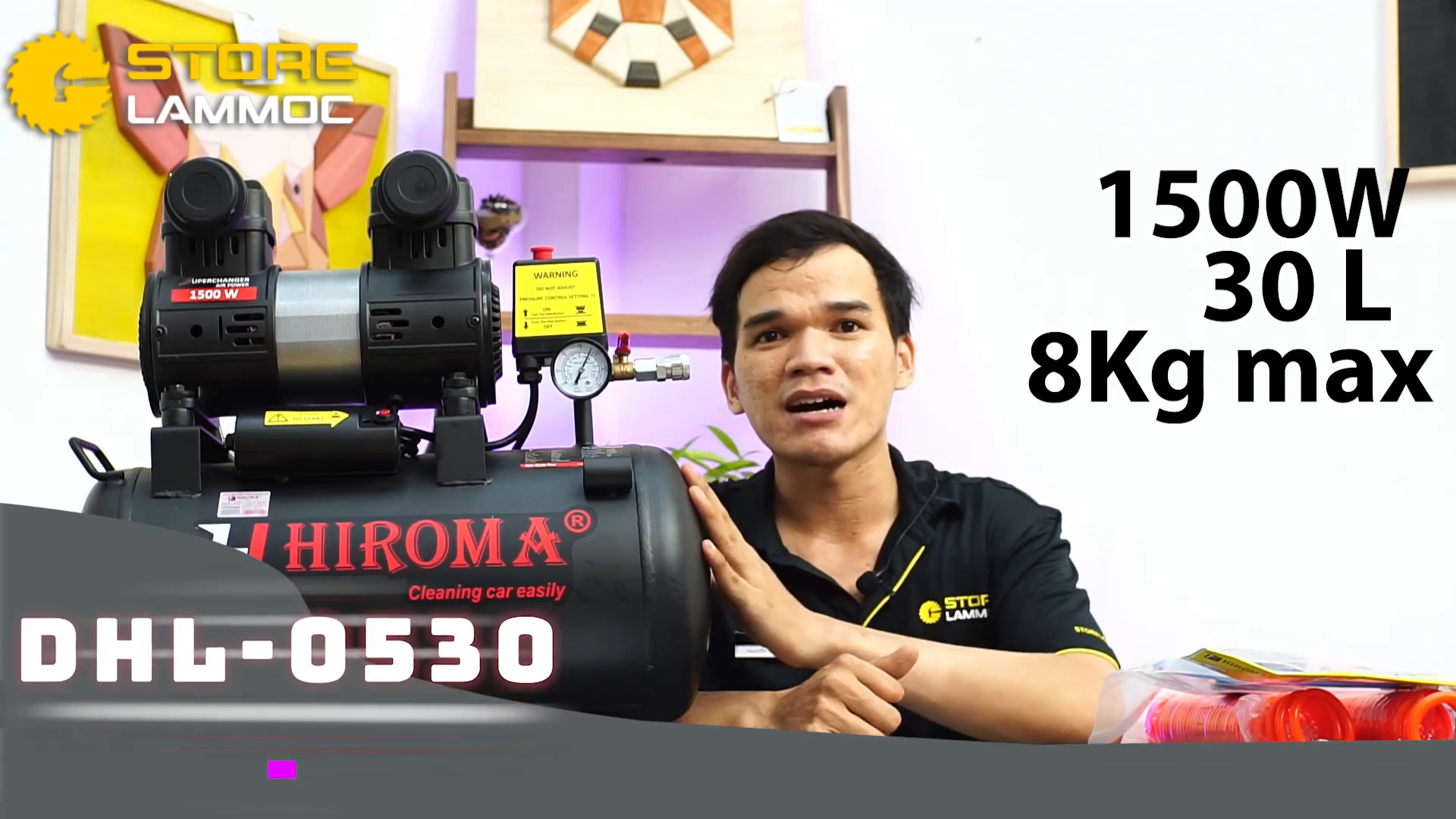 Thông số kỹ thuật máy nén khí Hiroma HDL-0530 Plus