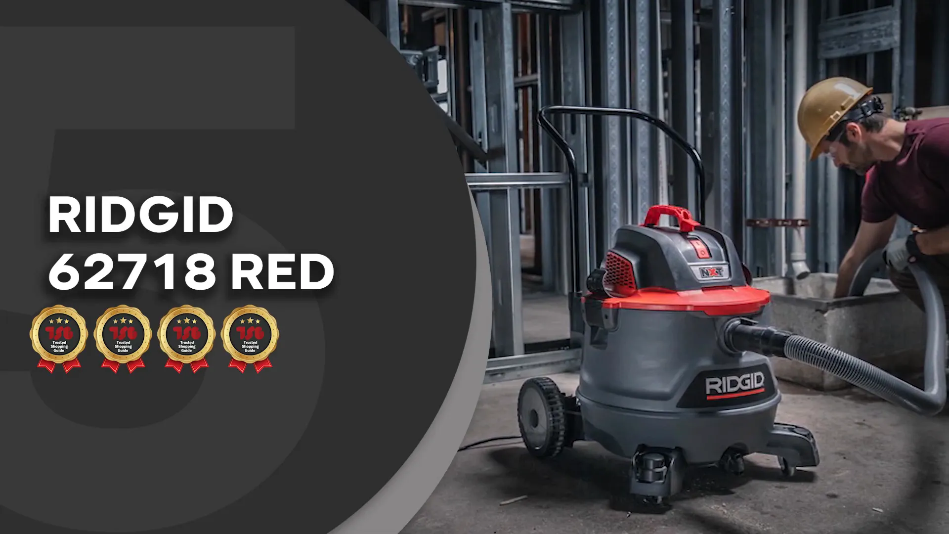 Máy hút bụi RIDGID 62718 Red 14 Gallon RT1400