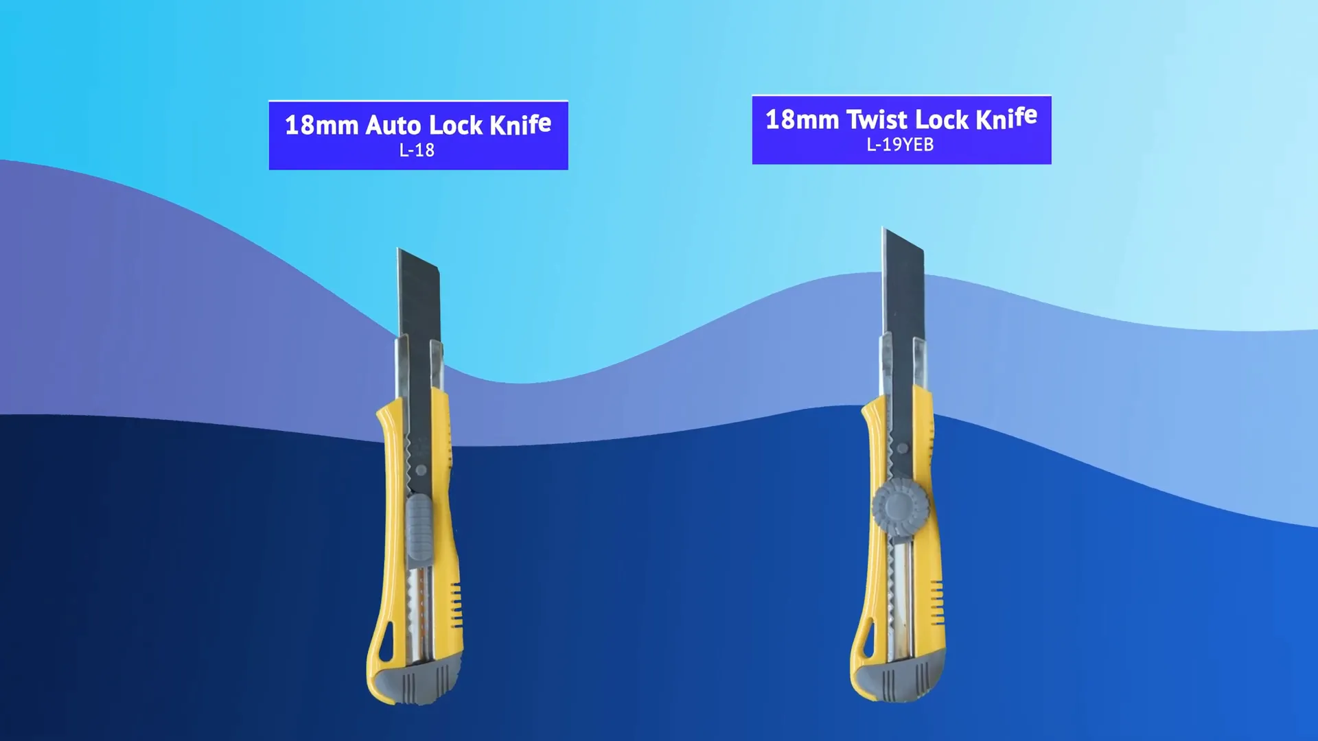 Hình ảnh dao Auto Lock và Twist Lock 18mm