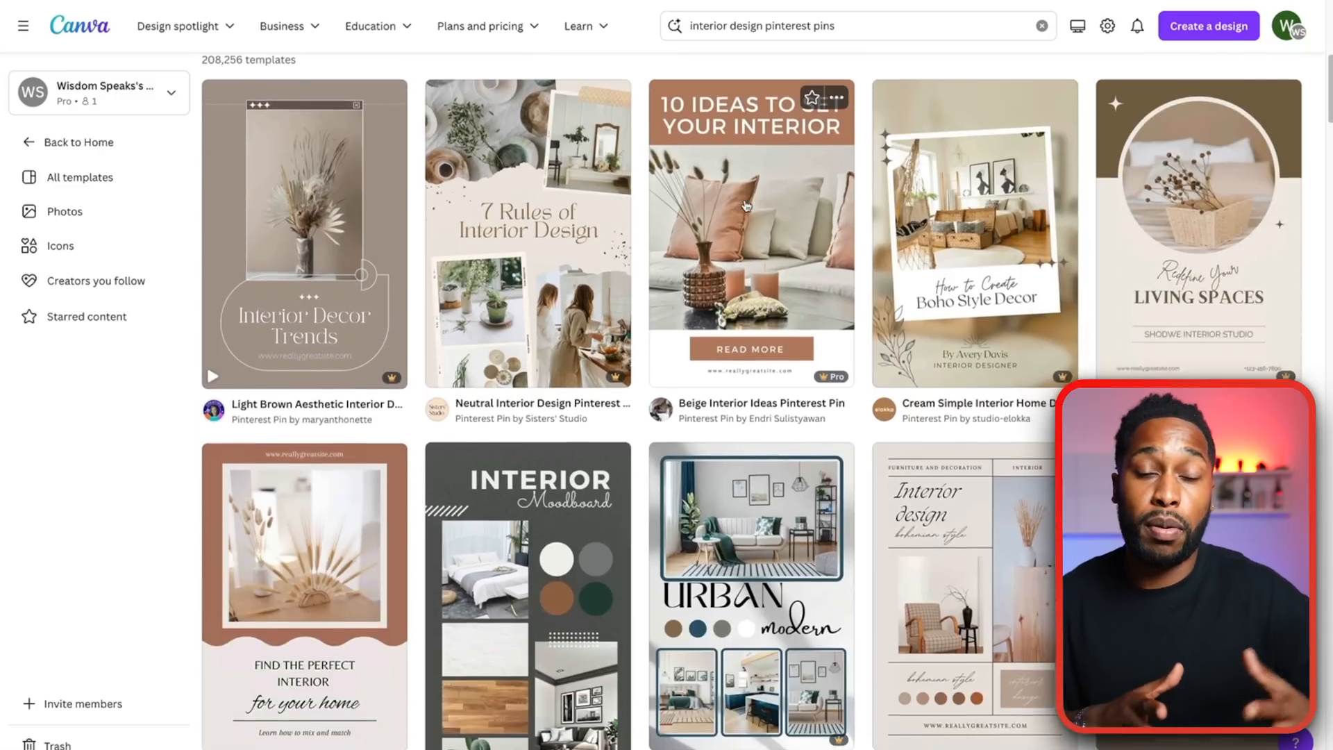 Designing Pinterest Pins on Canva