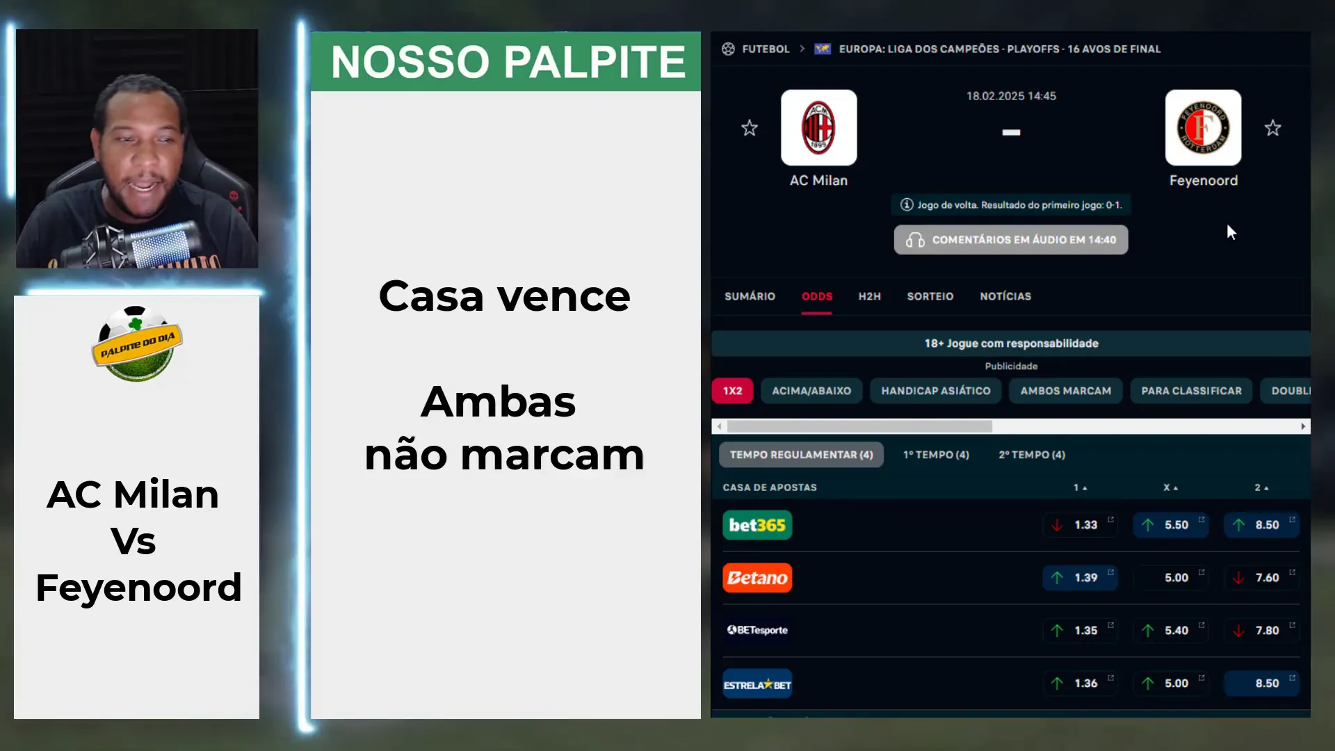 Milan vs Feyenoord - Champions League