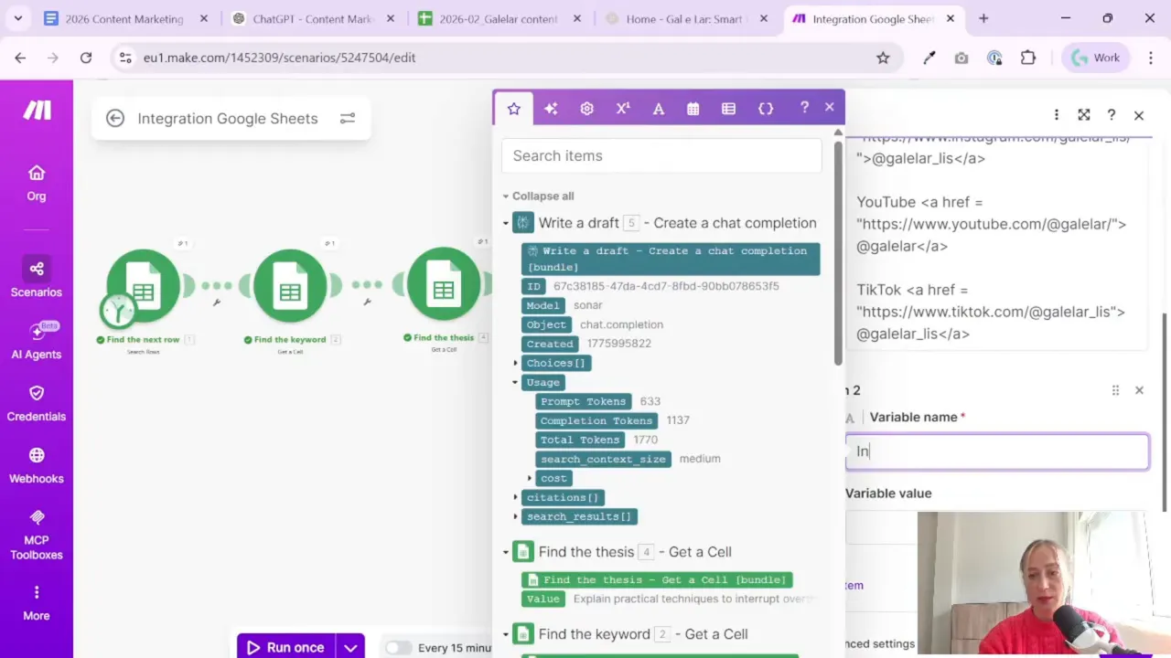 Make variable library editor preparing internal link values and URL mappings