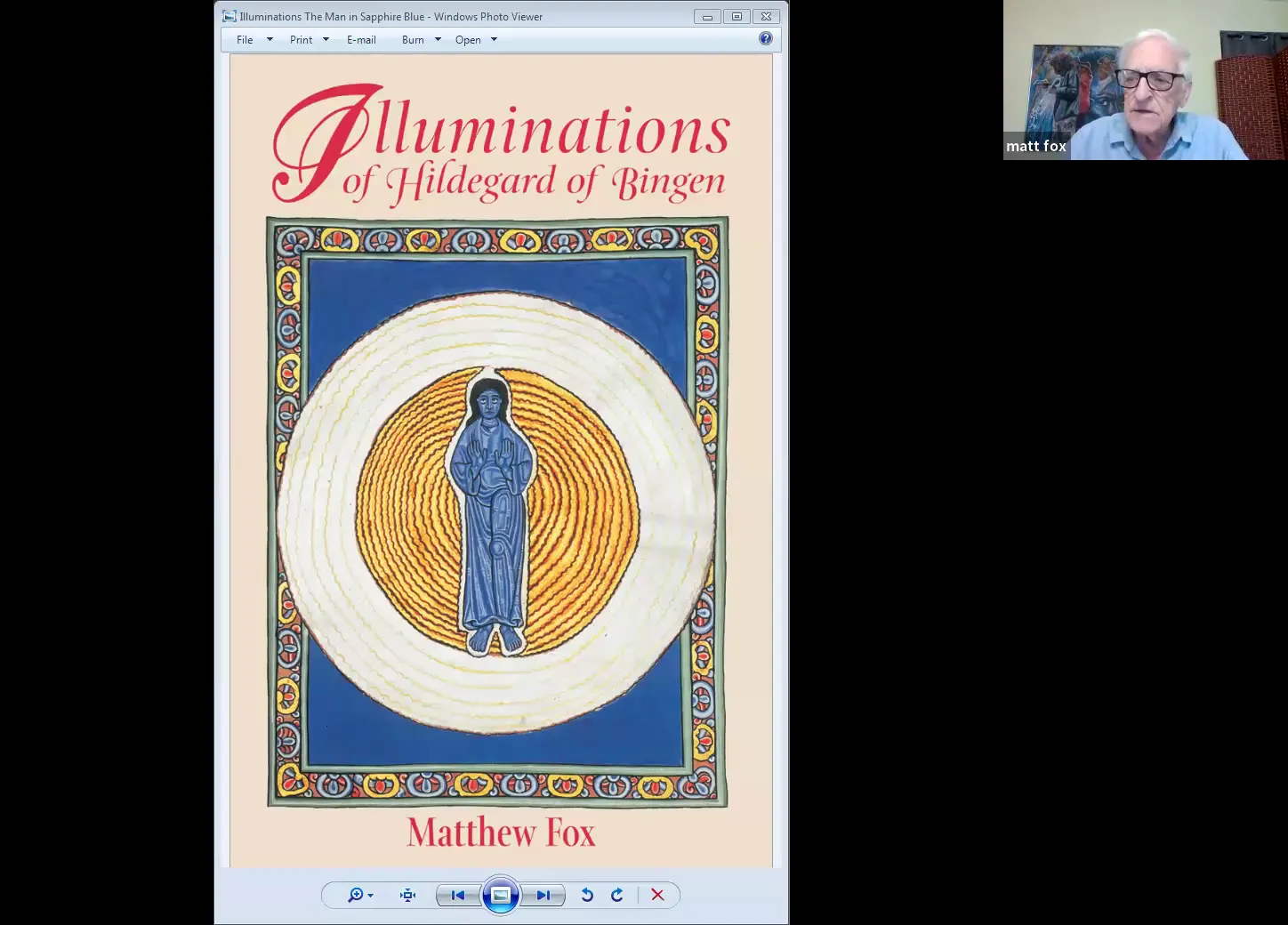 Hildegard of Bingen's painting of the Blue Man archetype