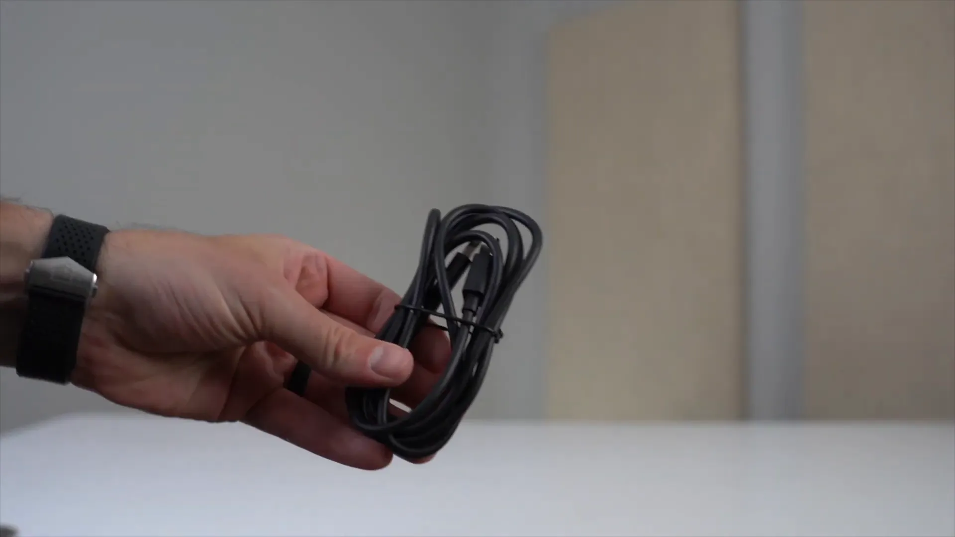 Components including scanner, finger cots, USB cable, and foot pedal