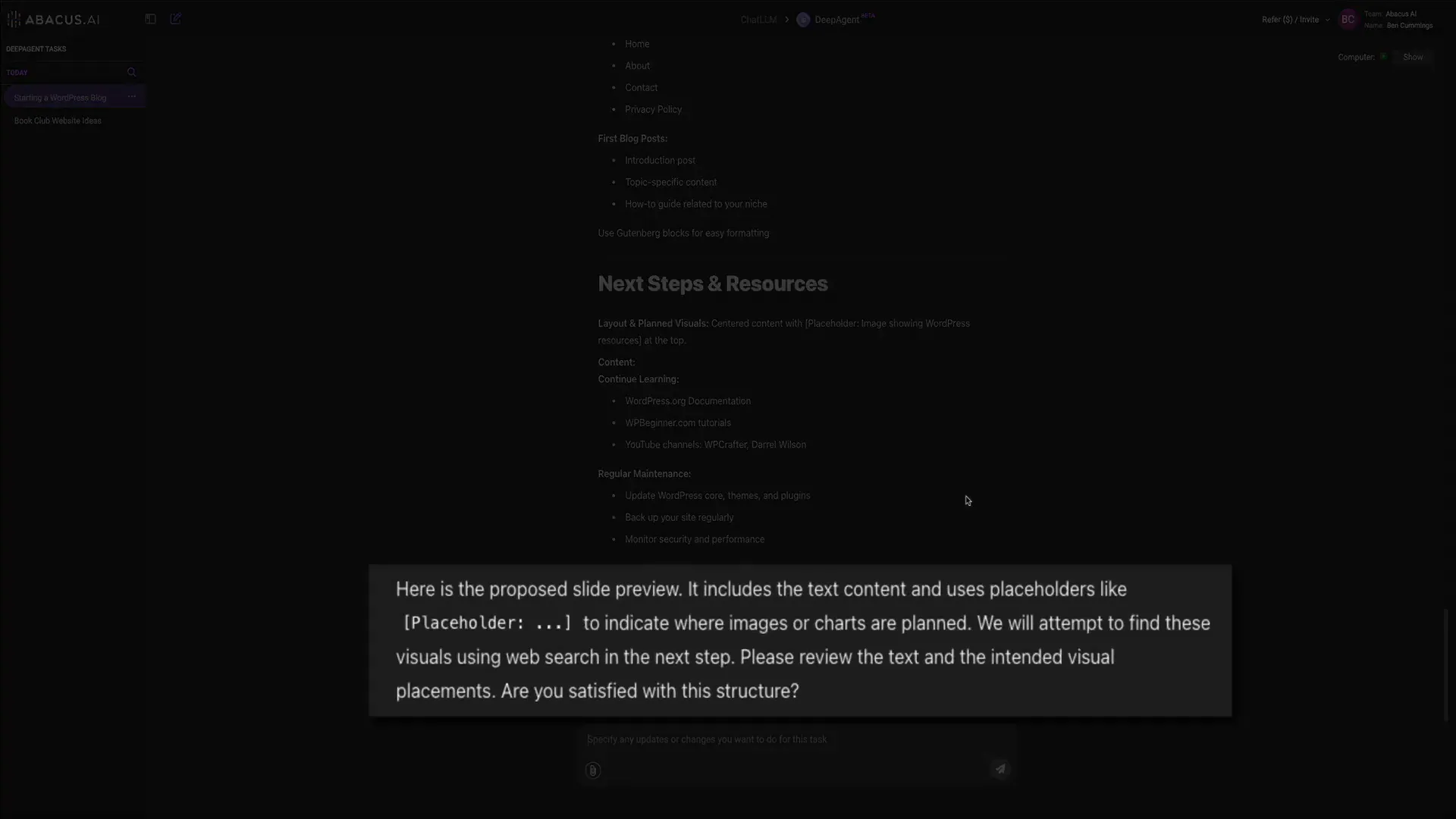Text preview of PowerPoint presentation outline