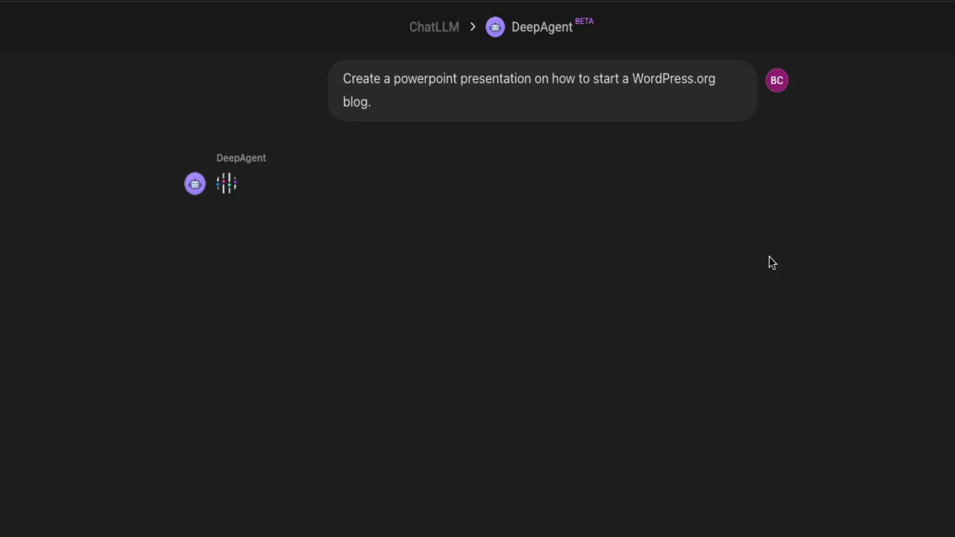 DeepAgent follow-up questions for presentation customization