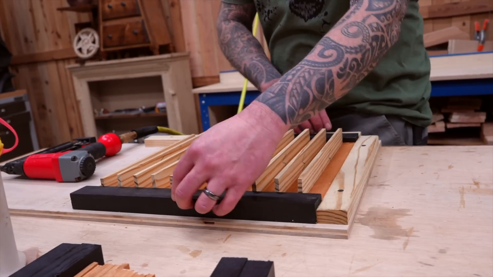 Assembling the planter sides