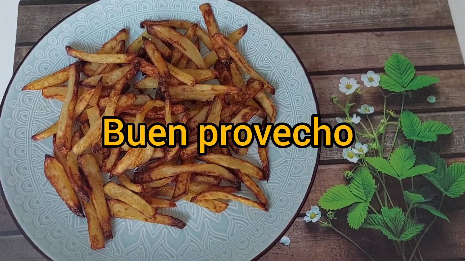 Ingredientes para las patatas fritas