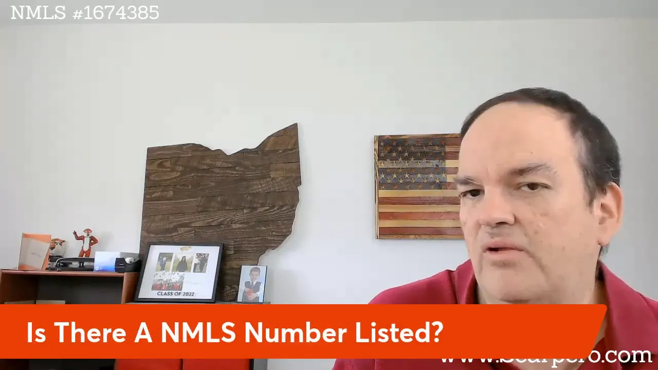 NMLS number example on video
