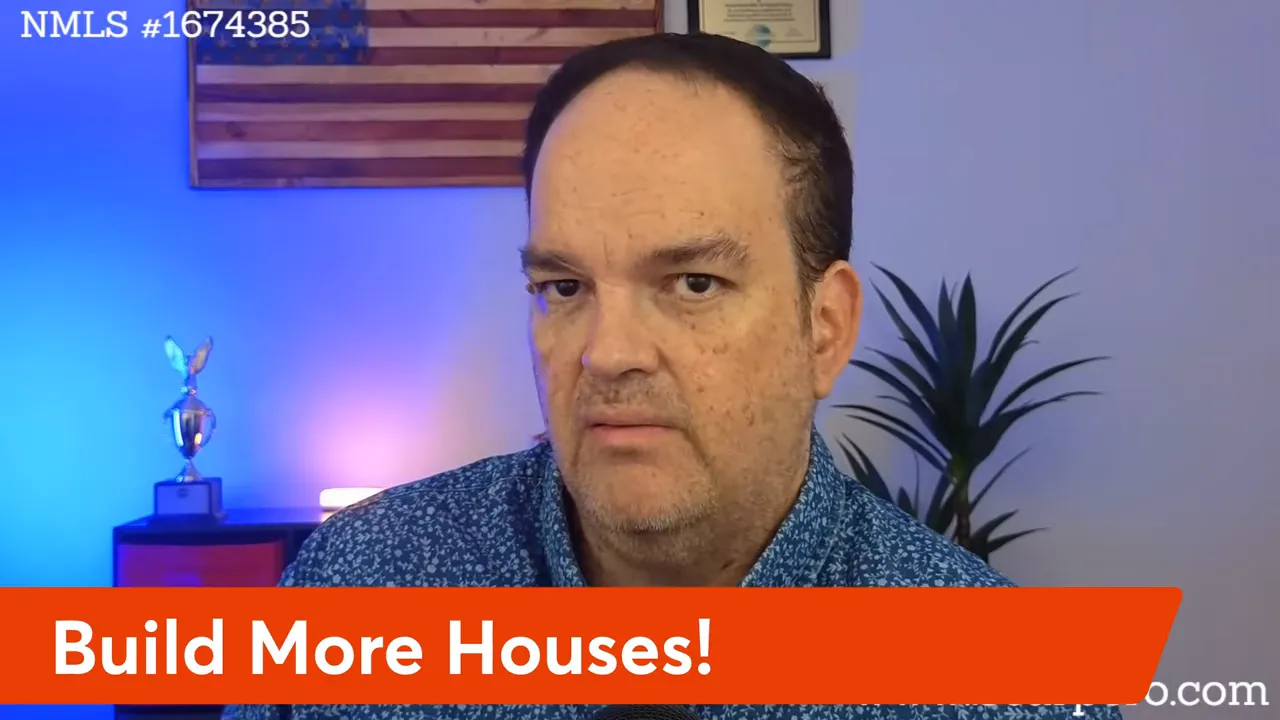 Studio shot of the host with a bold orange banner at the bottom that reads 