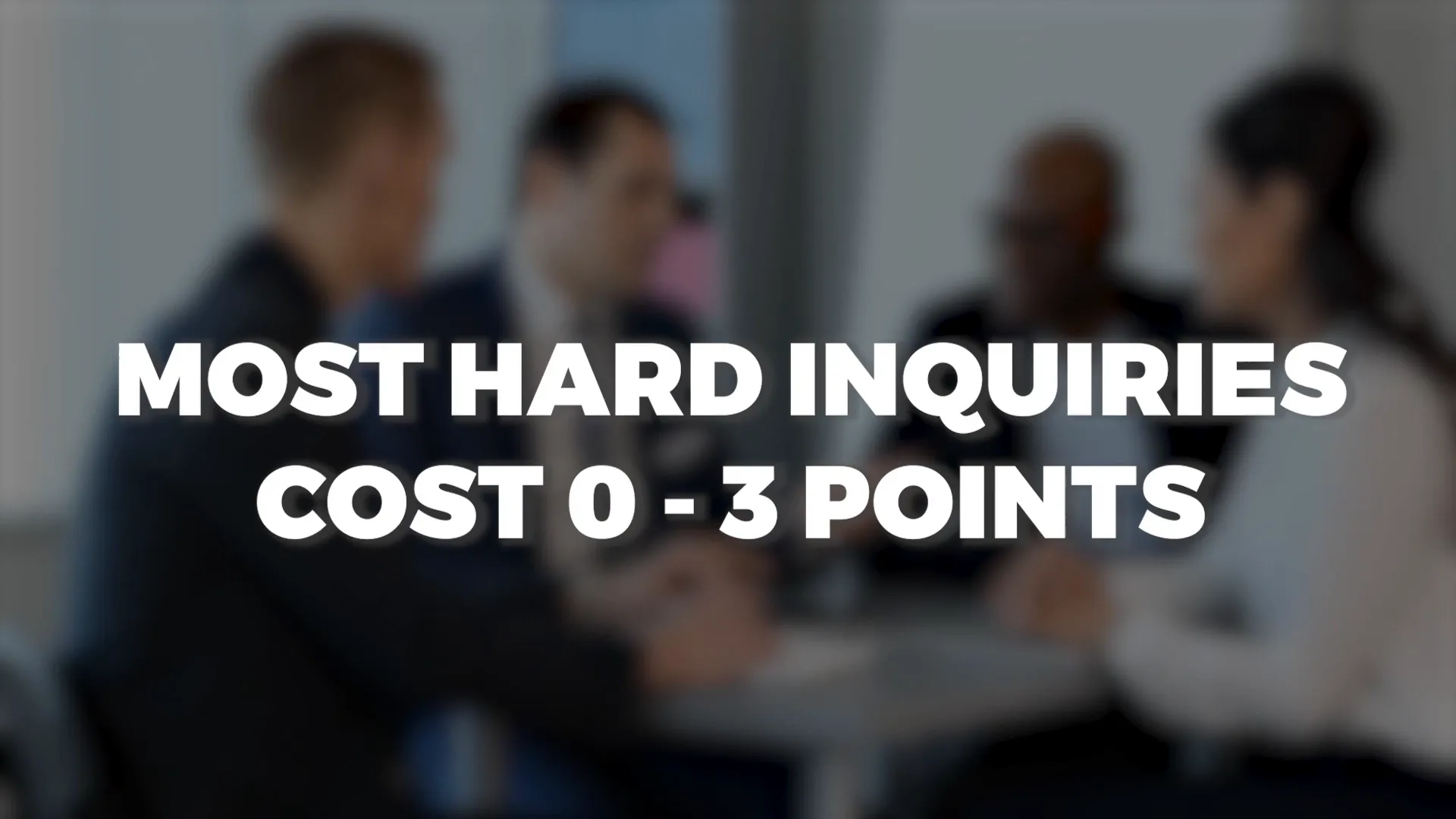 Credit inquiry impact on credit score