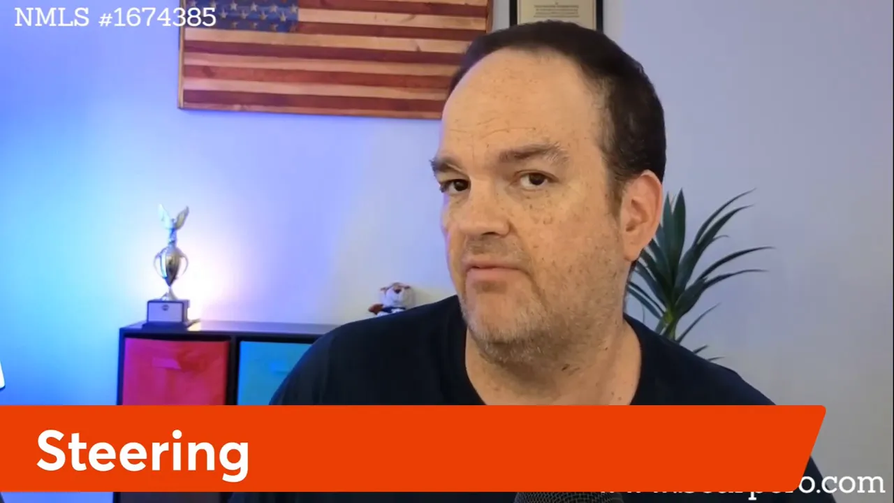 Clear shot of presenter with large red 