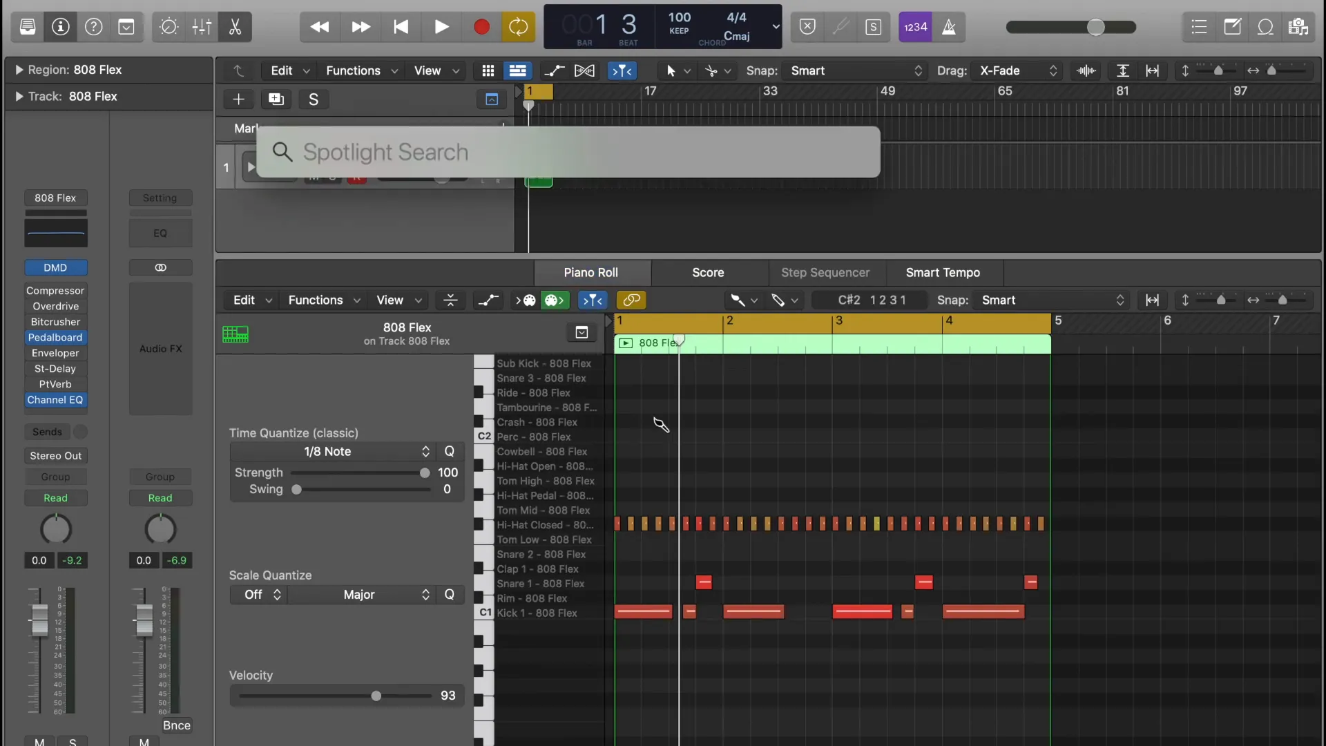 Toolbar in the Beat Editor