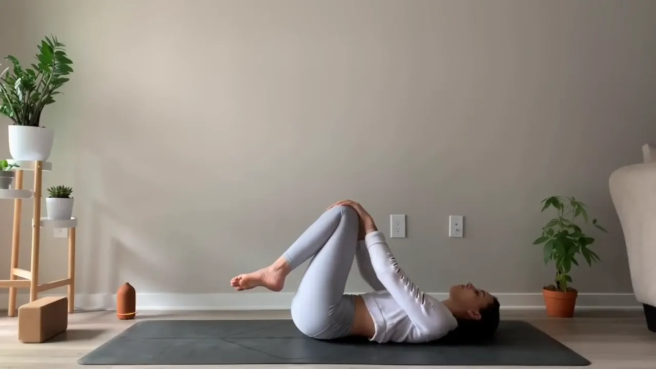 Finding hip circles while hugging knees