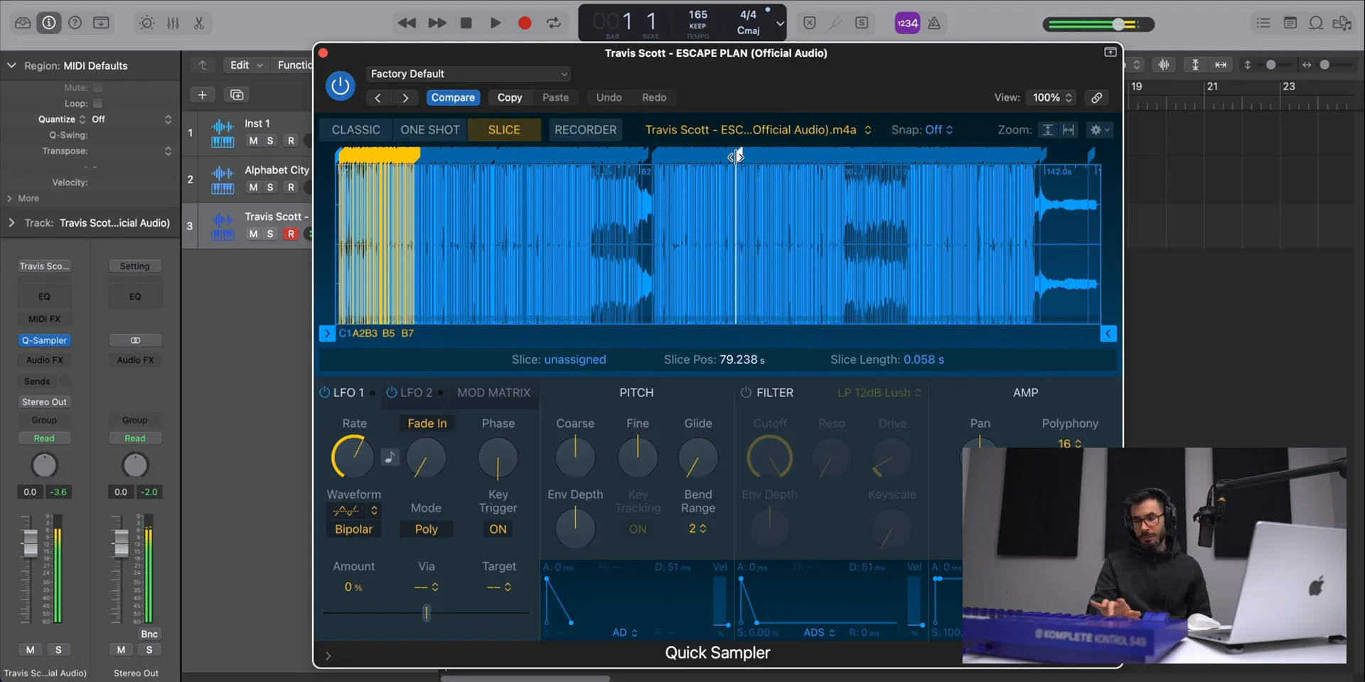 Chopping up entire songs in Quick Sampler