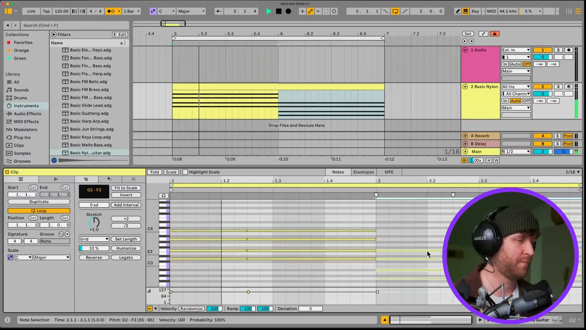 Composing with MIDI in Ableton