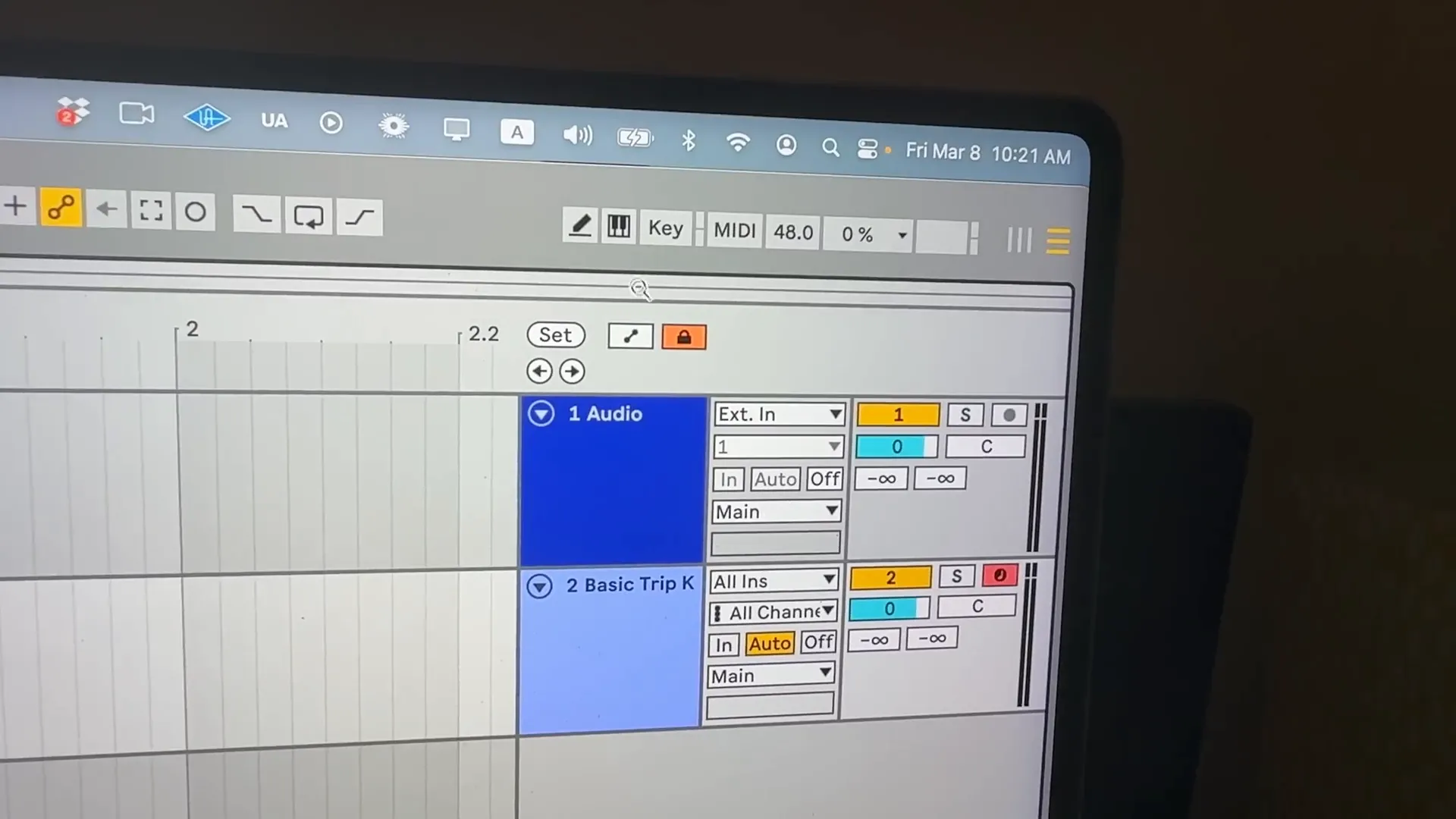 Creating MIDI notes in Ableton