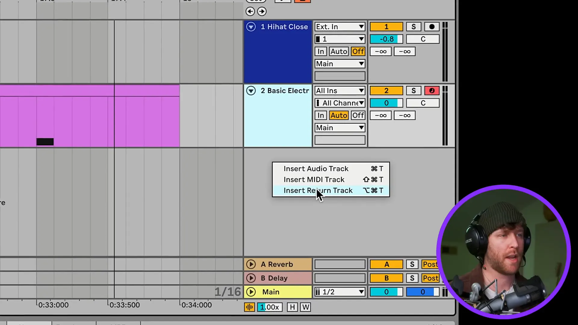 Types of Tracks in Ableton