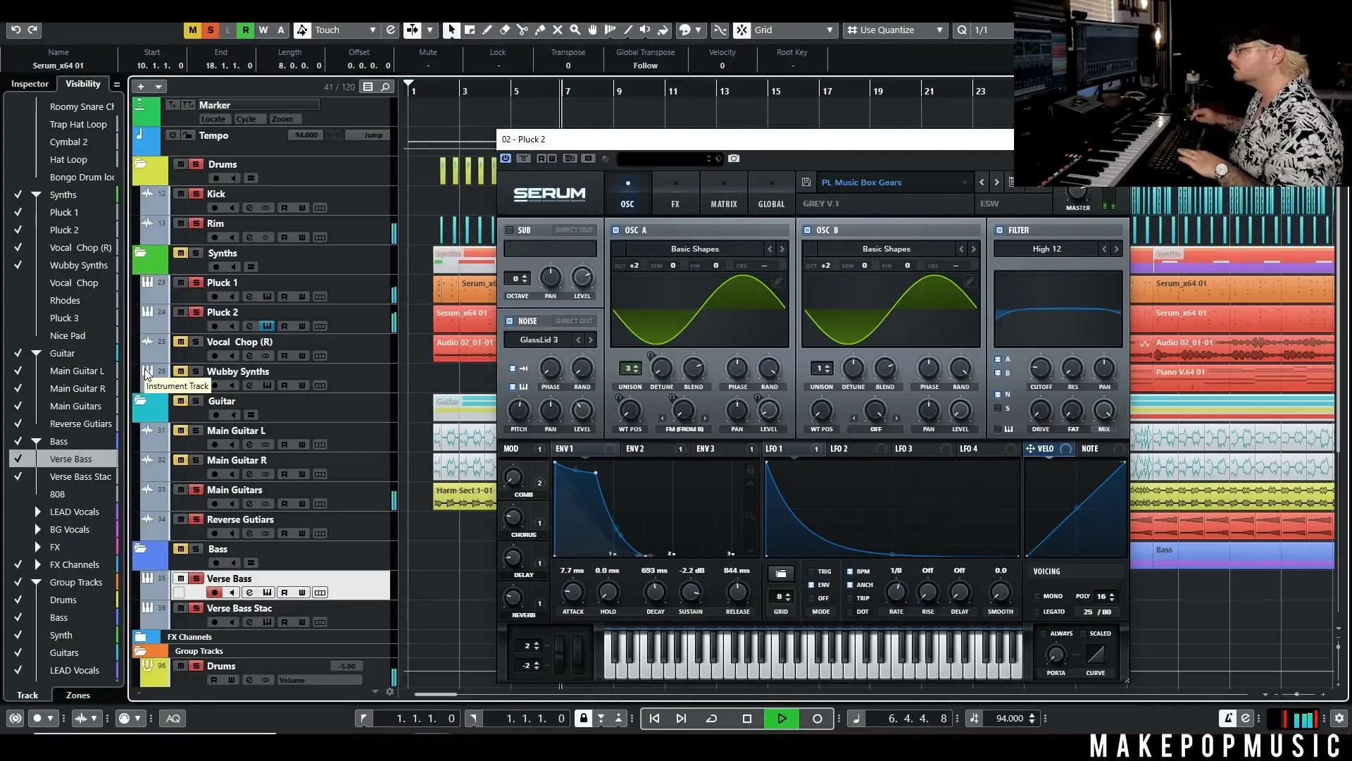 Layering additional sounds for depth
