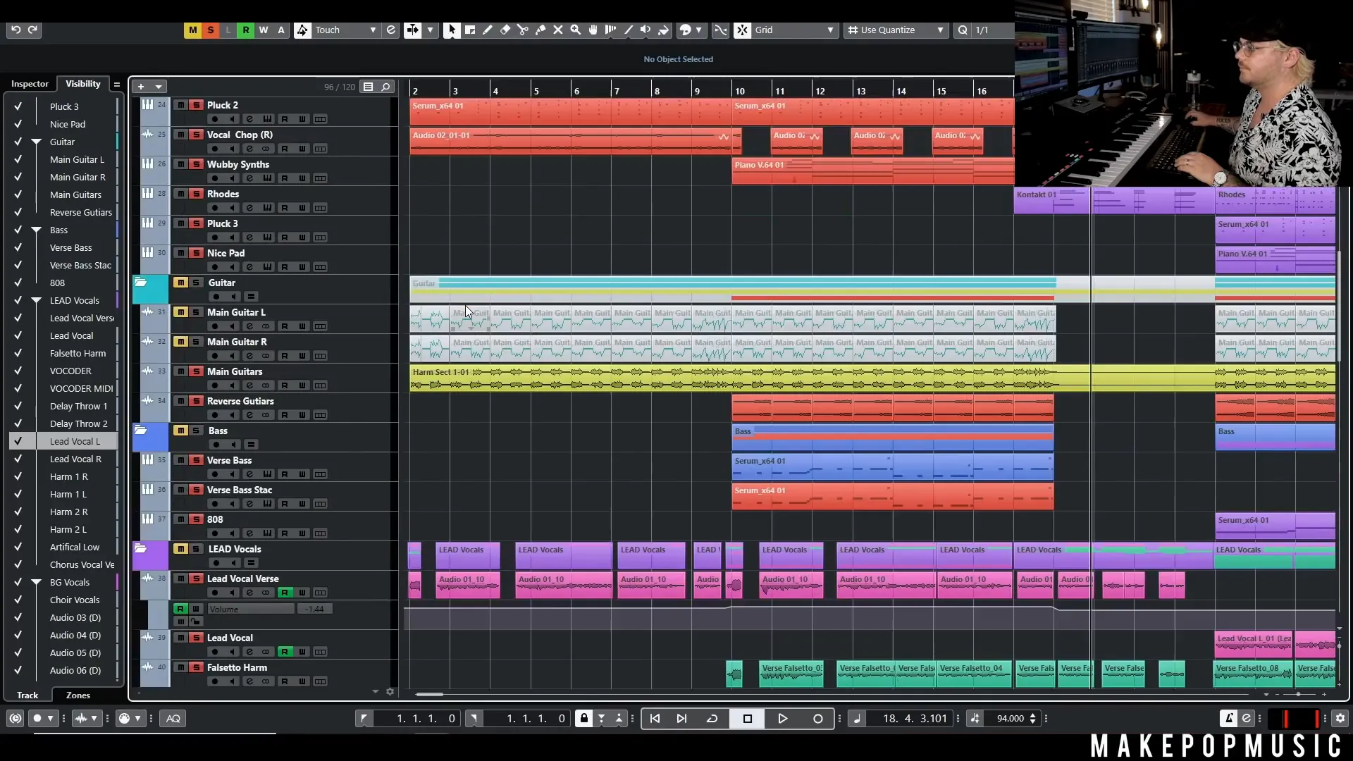 Adding delay throws to the lead vocal