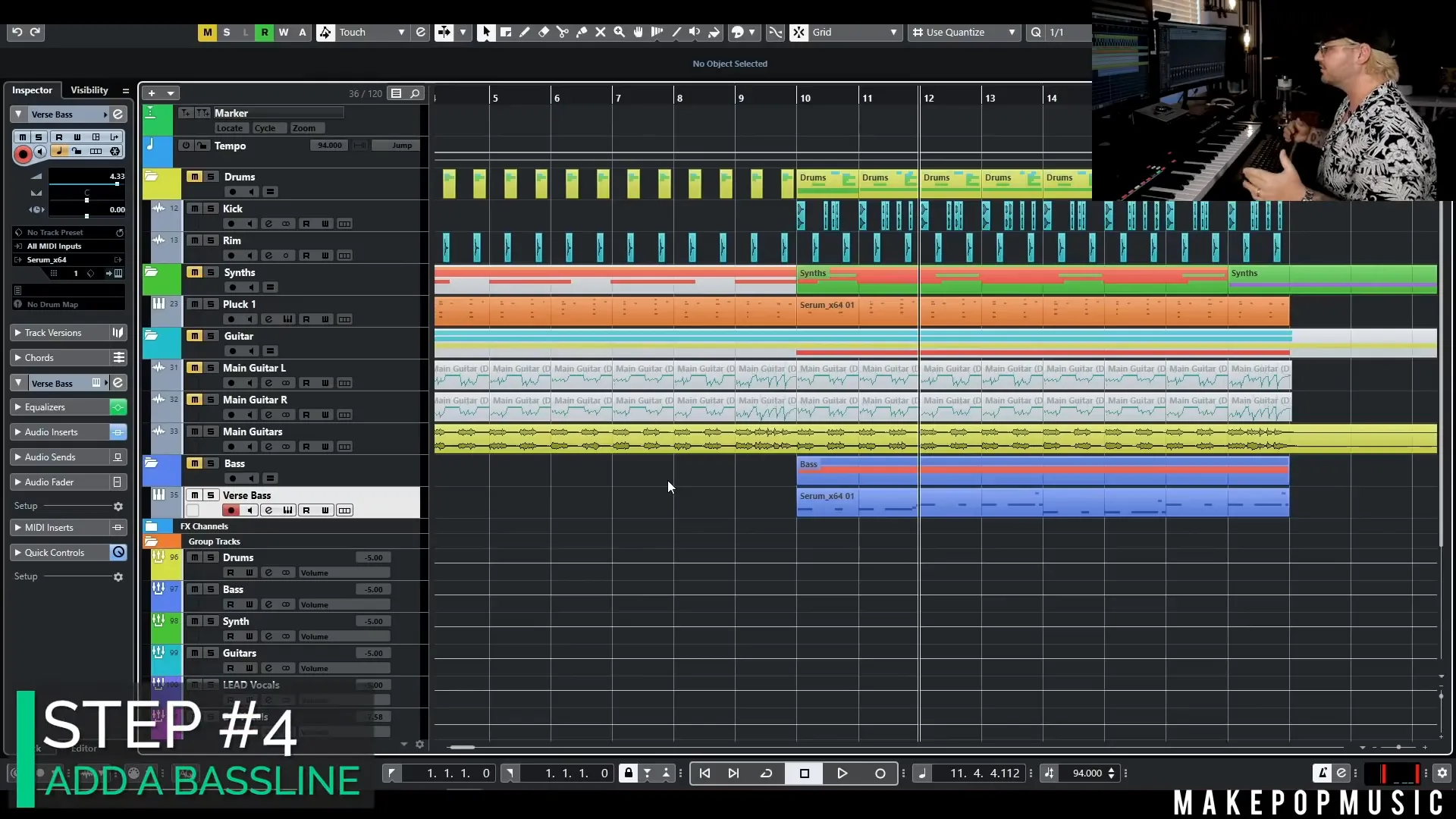 Adding a melodic bassline