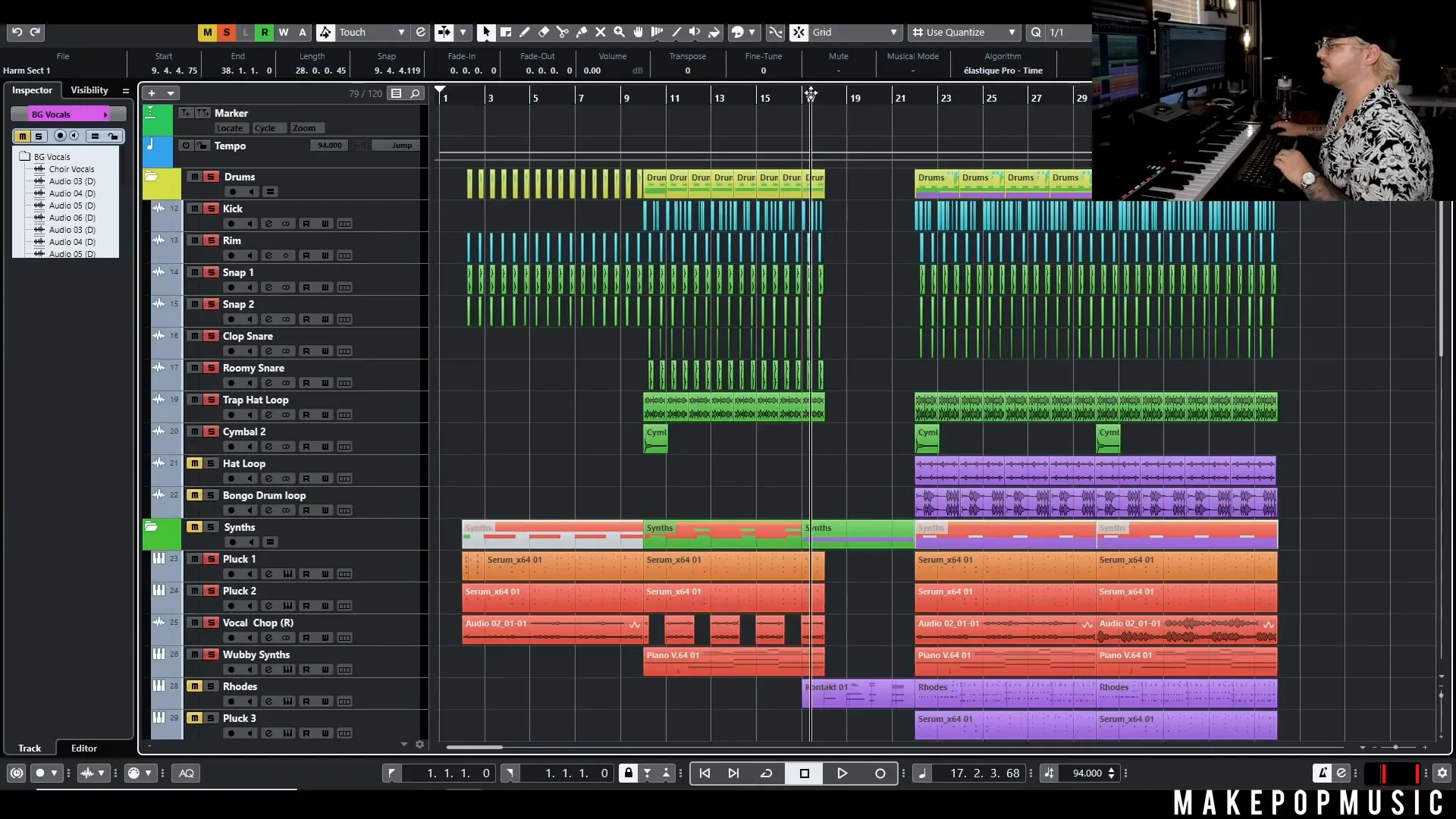 Creating dynamics in the arrangement