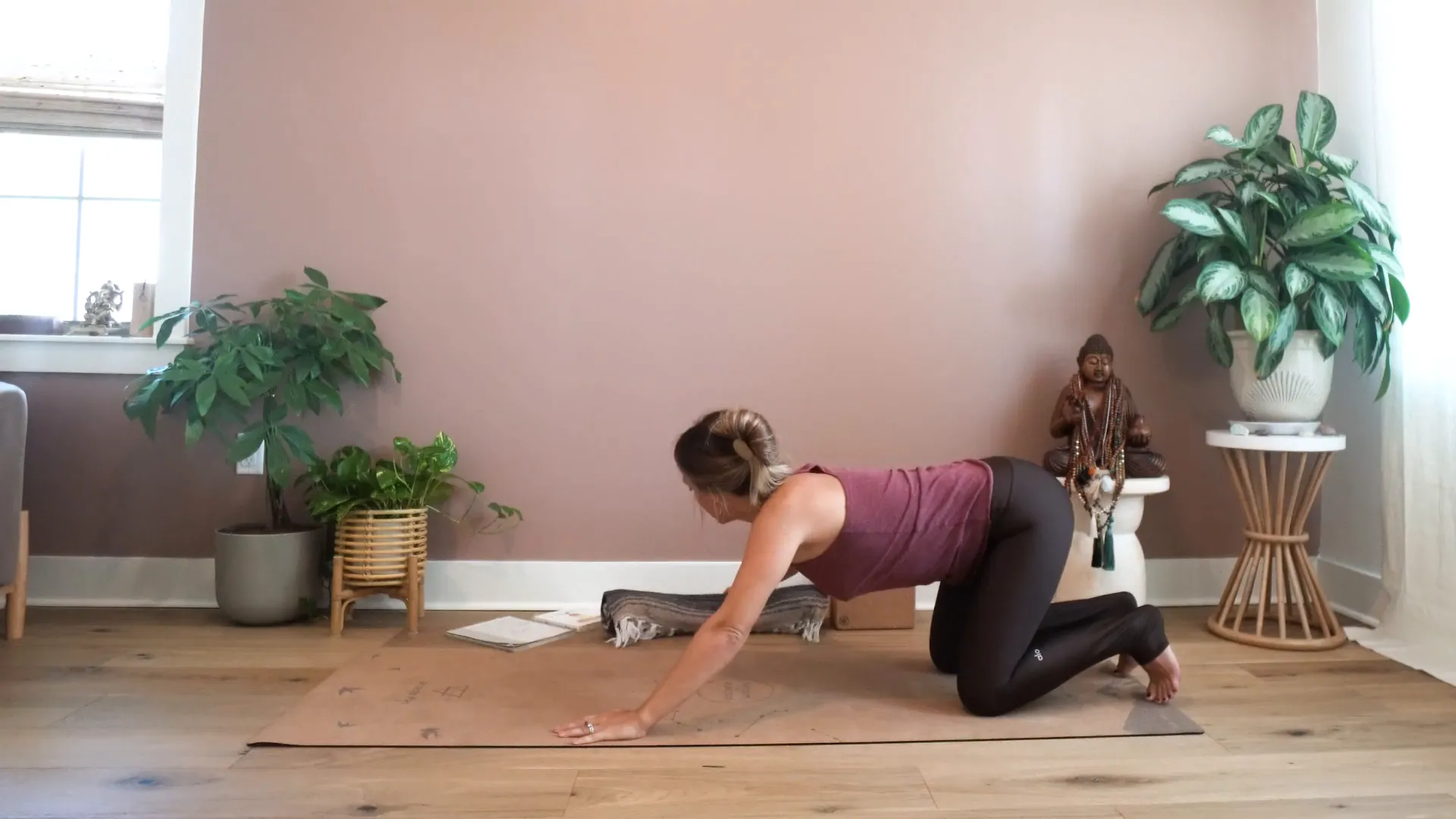 Child’s pose for grounding and relaxation