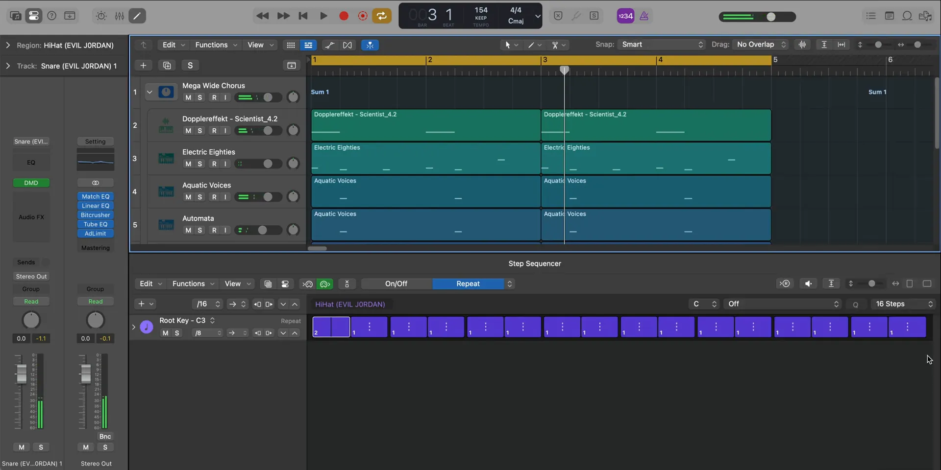 Making A Playboi Carti Instrumental: Remaking "EVIL J0RDAN" from Scratch 10 Adding hi-hats to the drum pattern