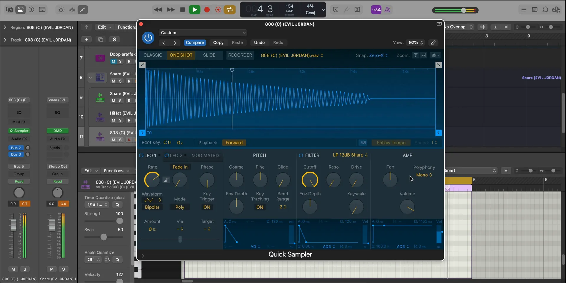 Making A Playboi Carti Instrumental: Remaking "EVIL J0RDAN" from Scratch 11 Incorporating the 808 bass