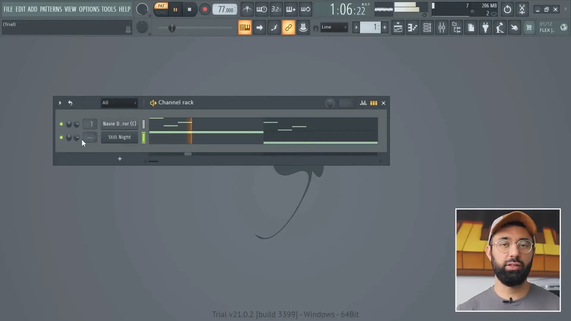 Screenshot of volume adjustment in FL Studio